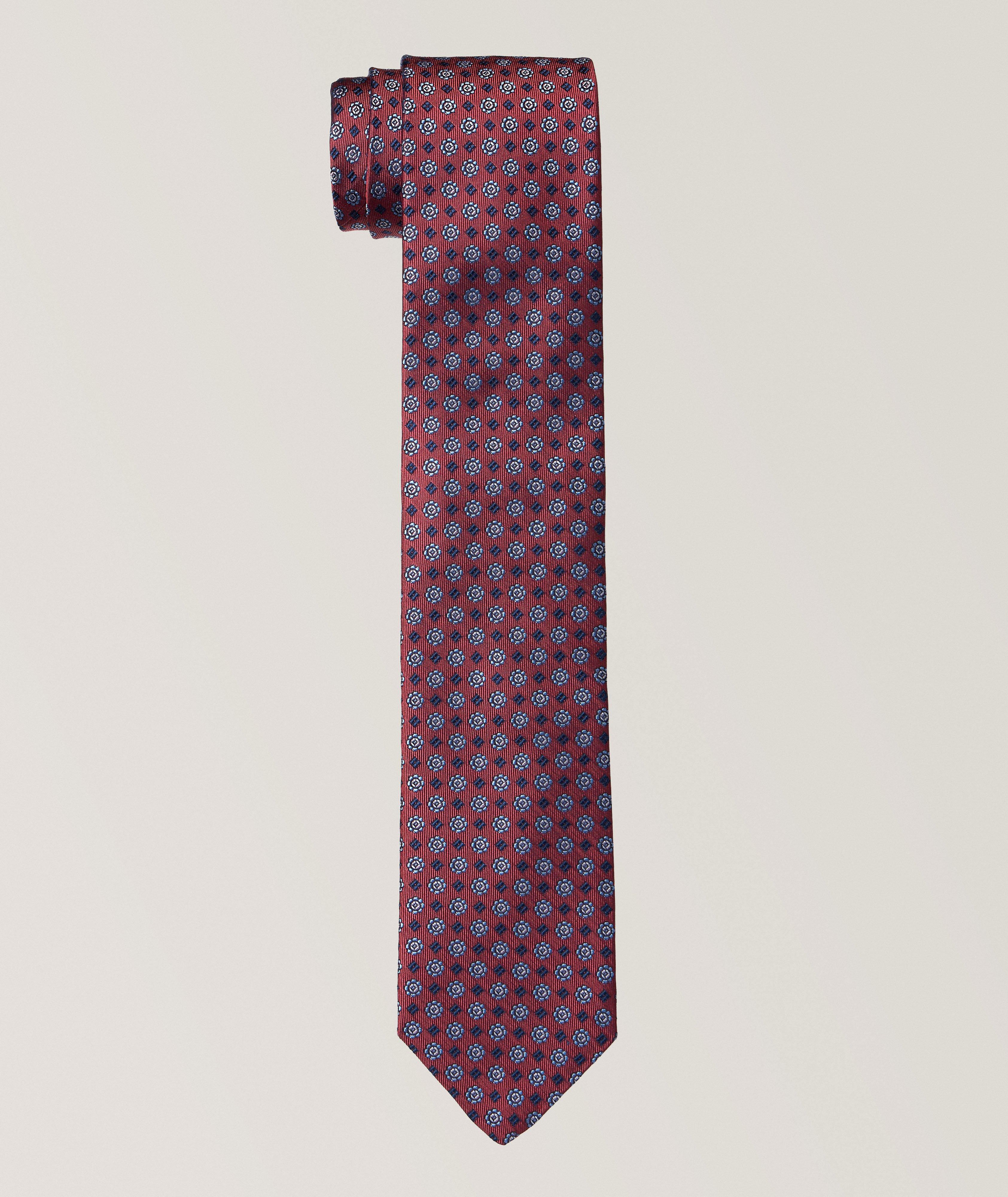 Woven Medallion Silk Jacquard Tie  image 0