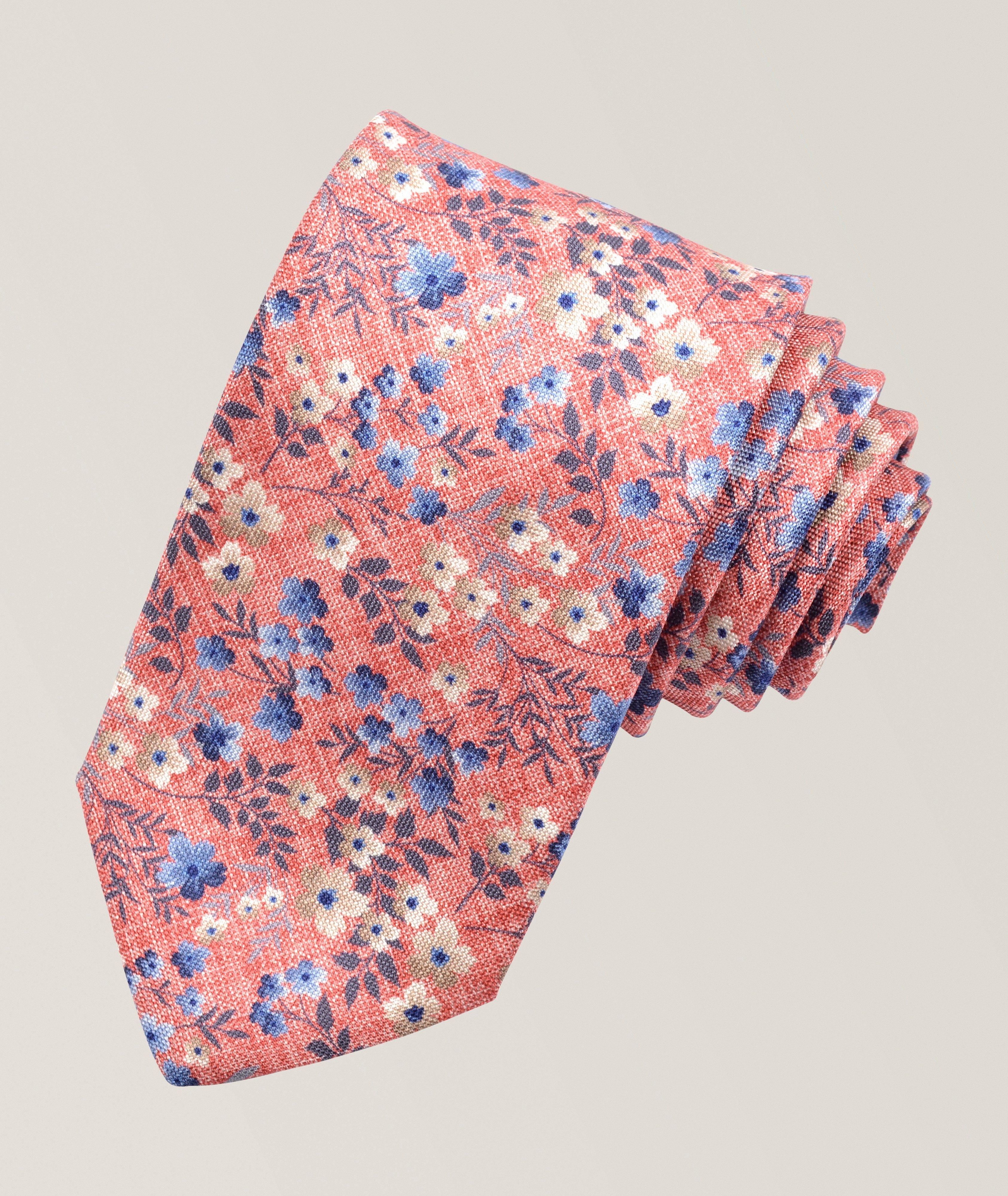 Floral Silk Jacquard Tie image 0