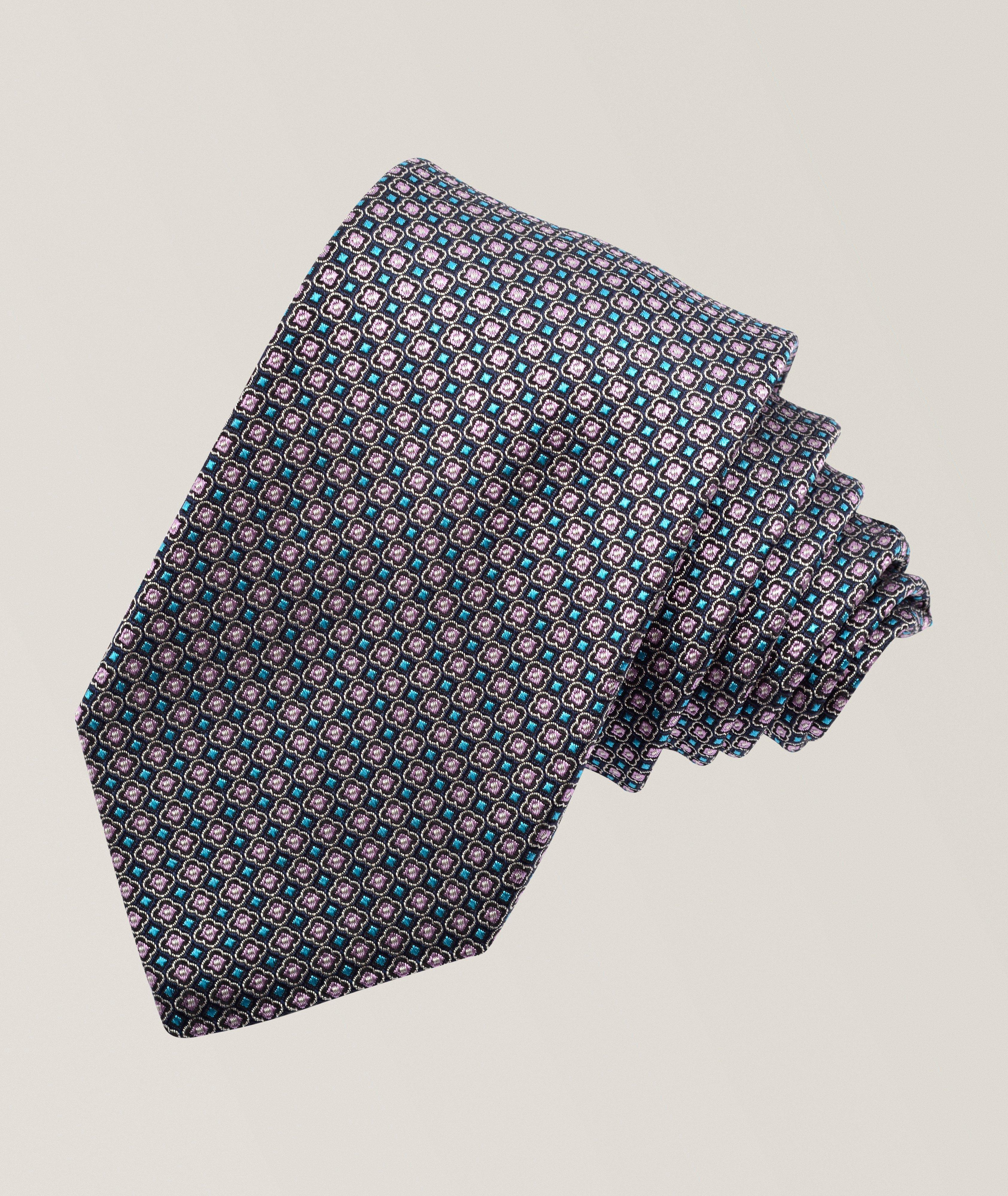 Micro-Neat Silk Jacquard Tie image 0
