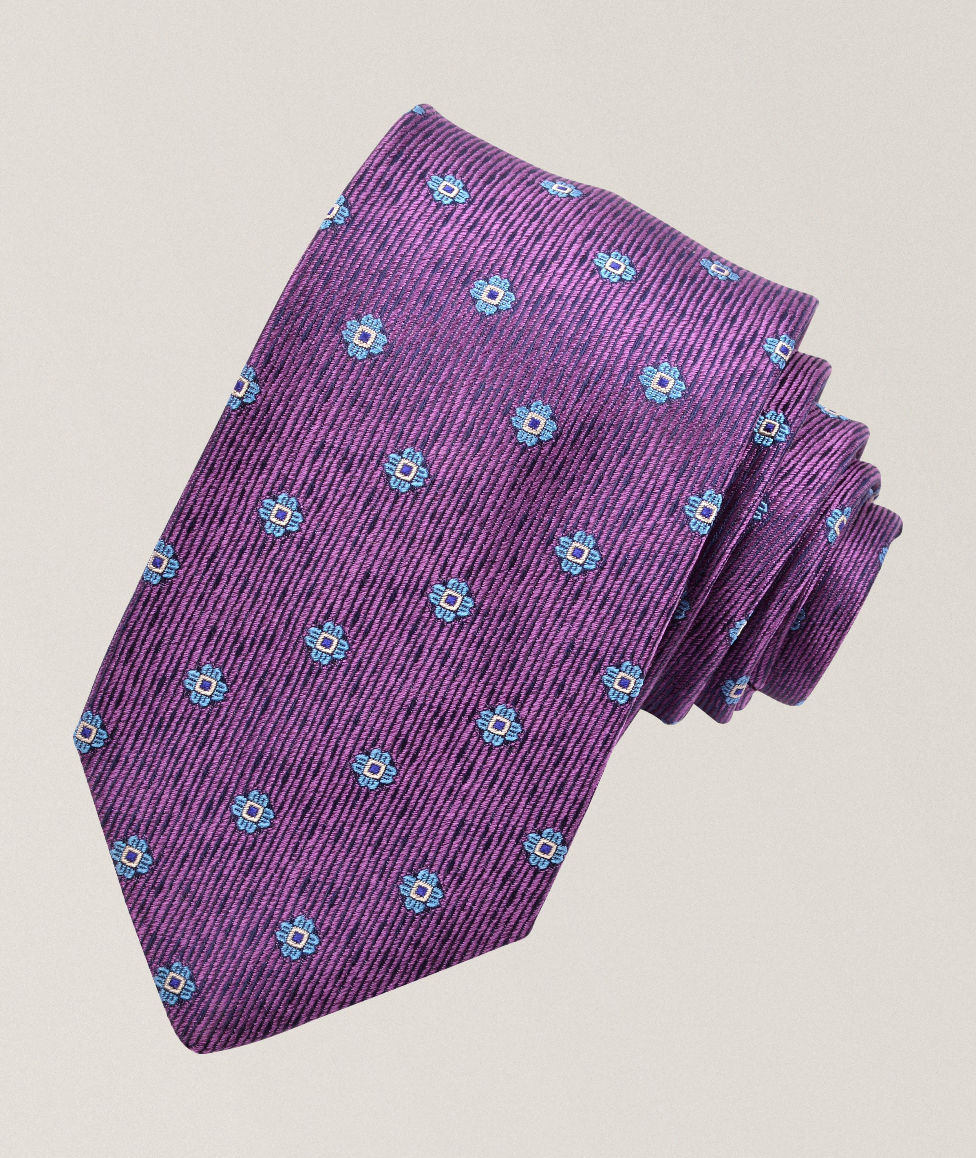 Floral Medallion Silk Jacquard Tie  image 0