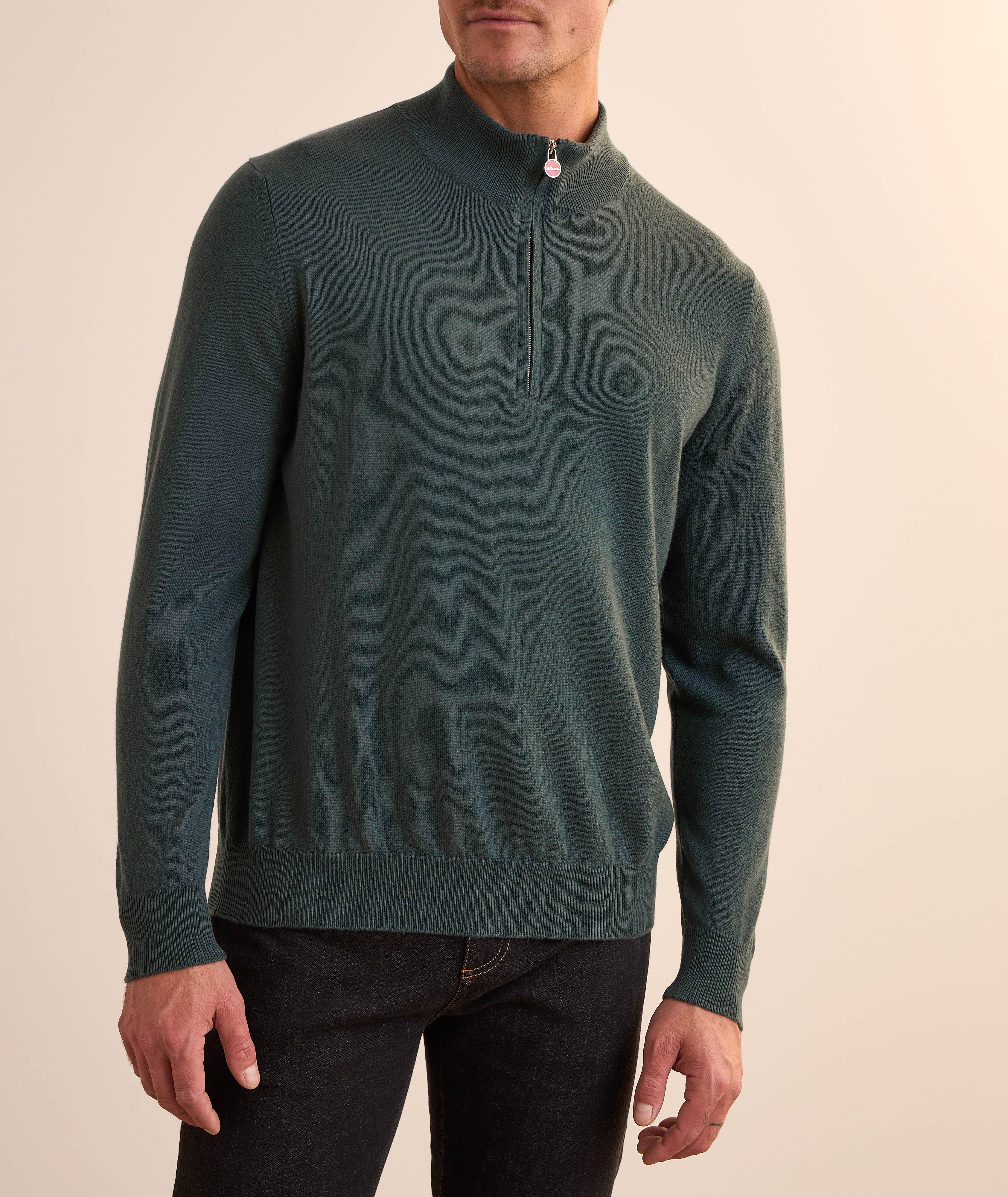 Pull à demi-glissière en cachemire image 1