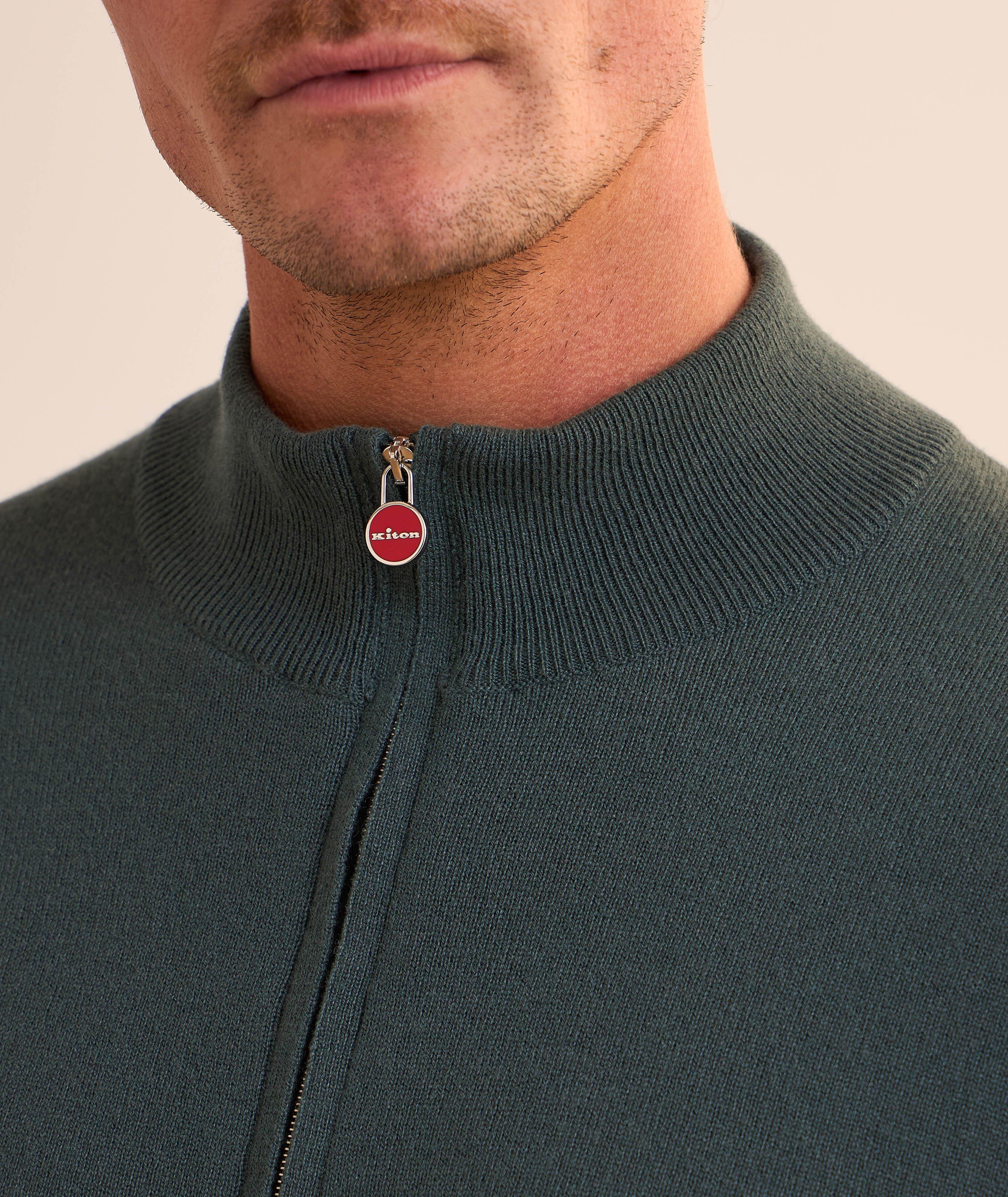 Pull à demi-glissière en cachemire image 3