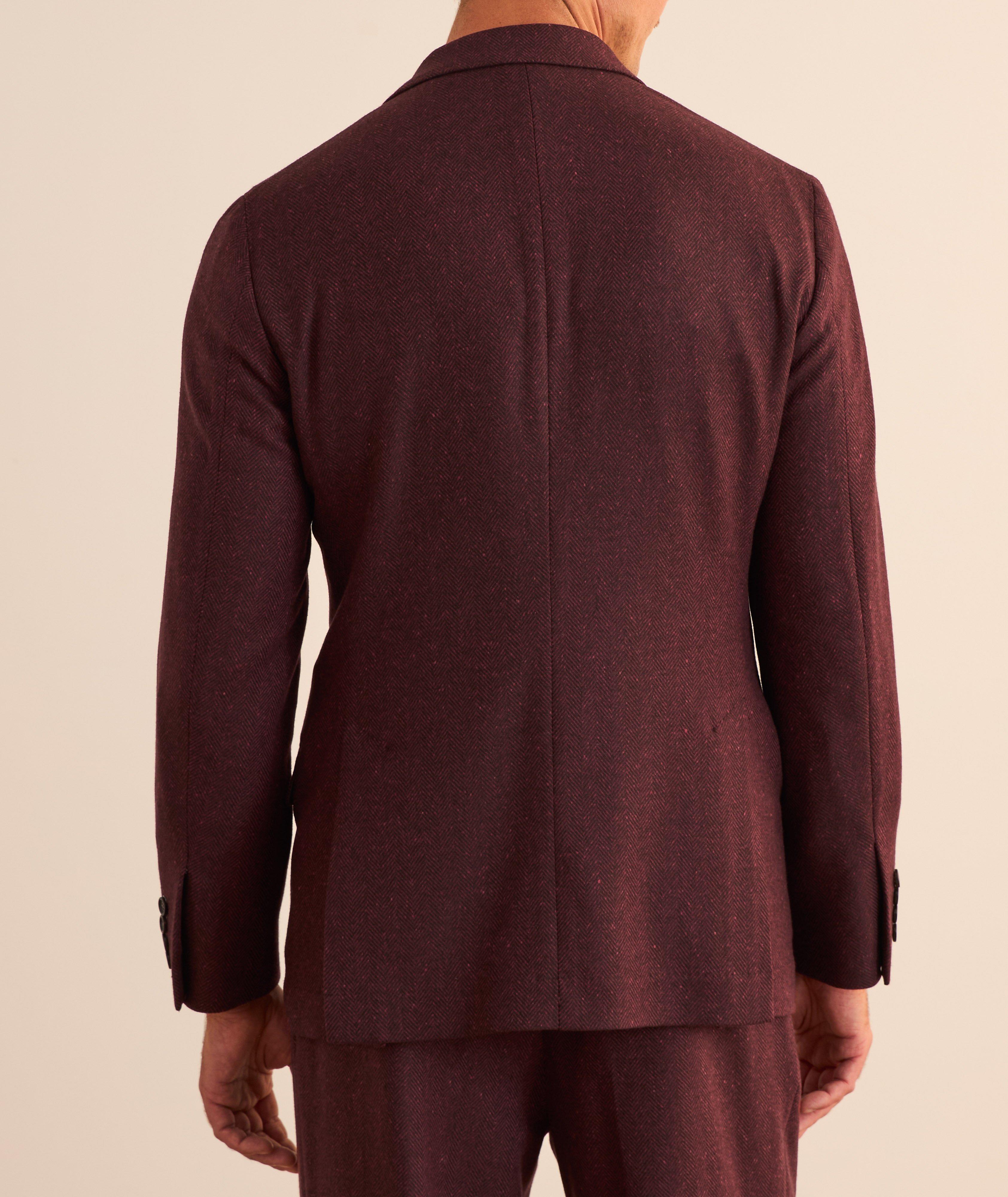 Herringbone Wool-Cashmere Suit Jacket  image 2