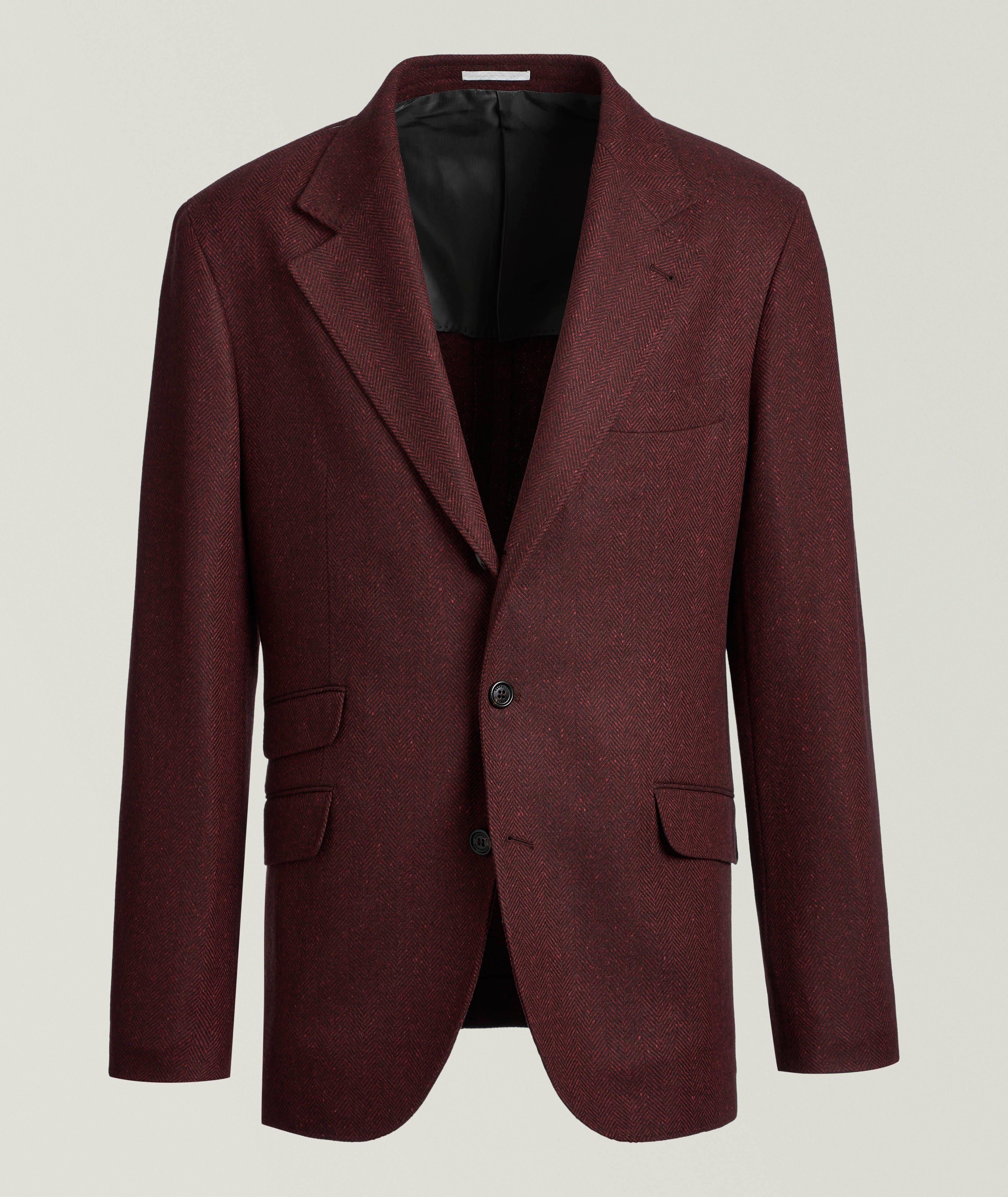 Herringbone Wool-Cashmere Suit Jacket  image 0
