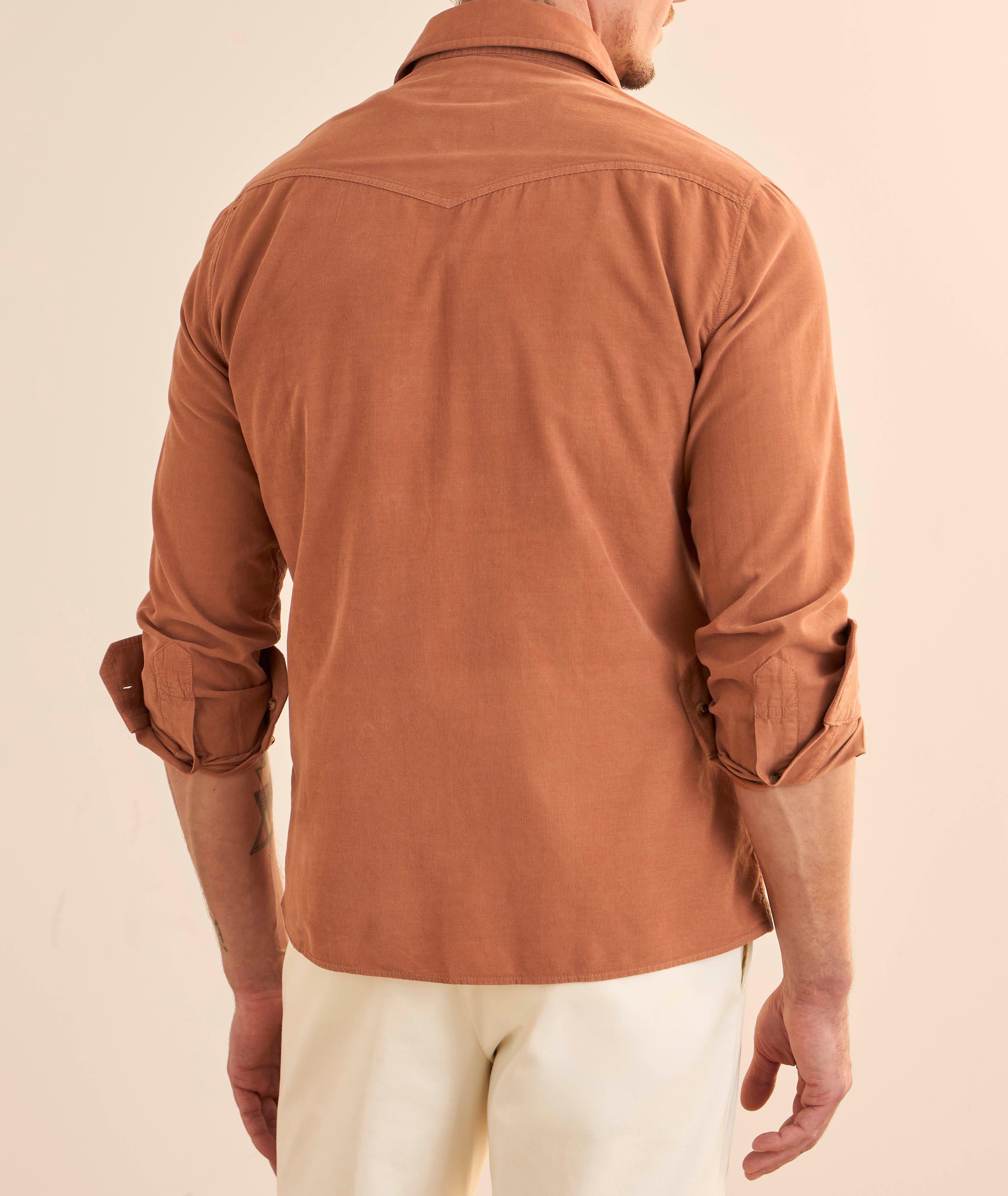 Chemise western en velours côtelé image 2