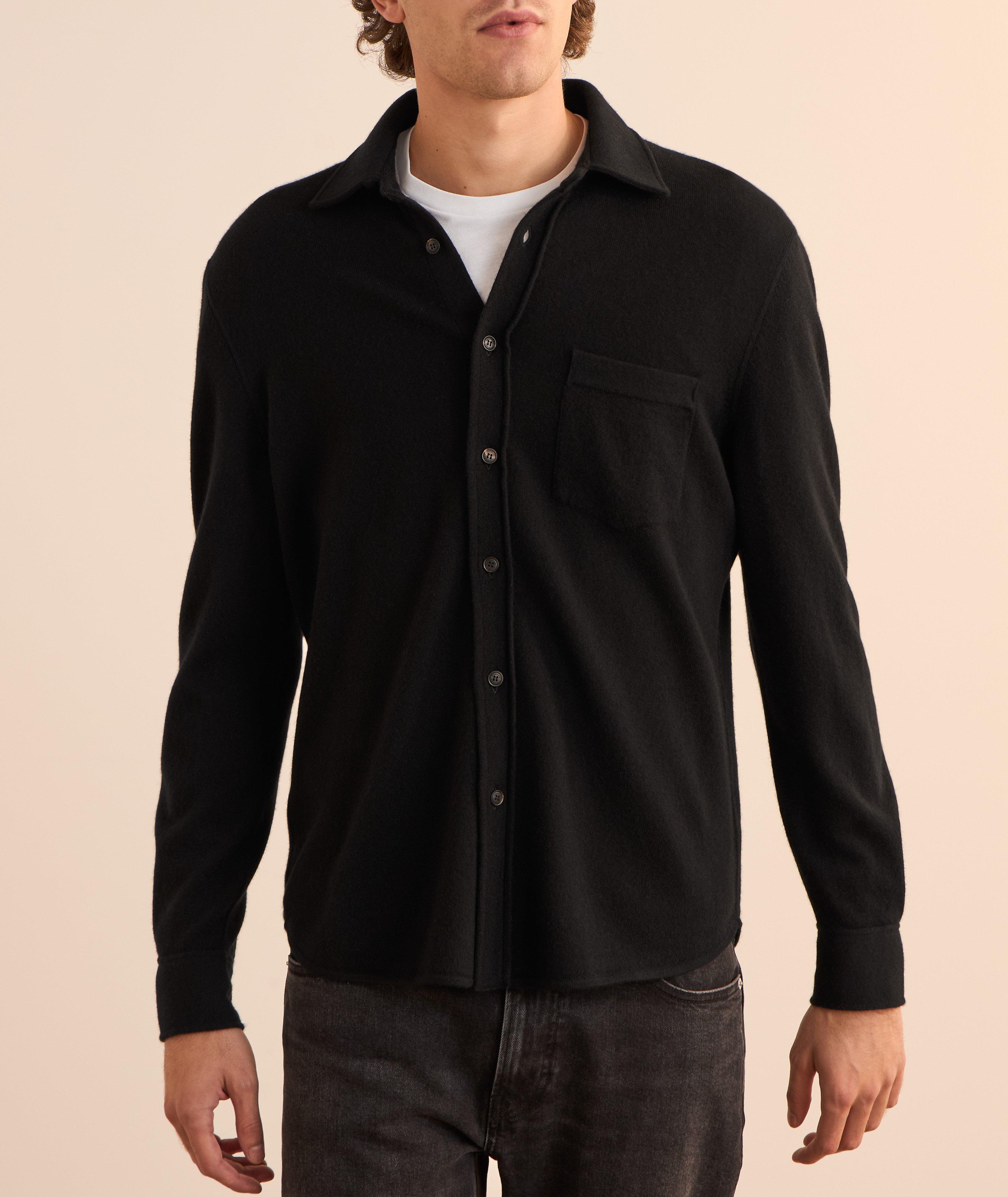 Chemise en tricot de laine vierge mélangée image 1