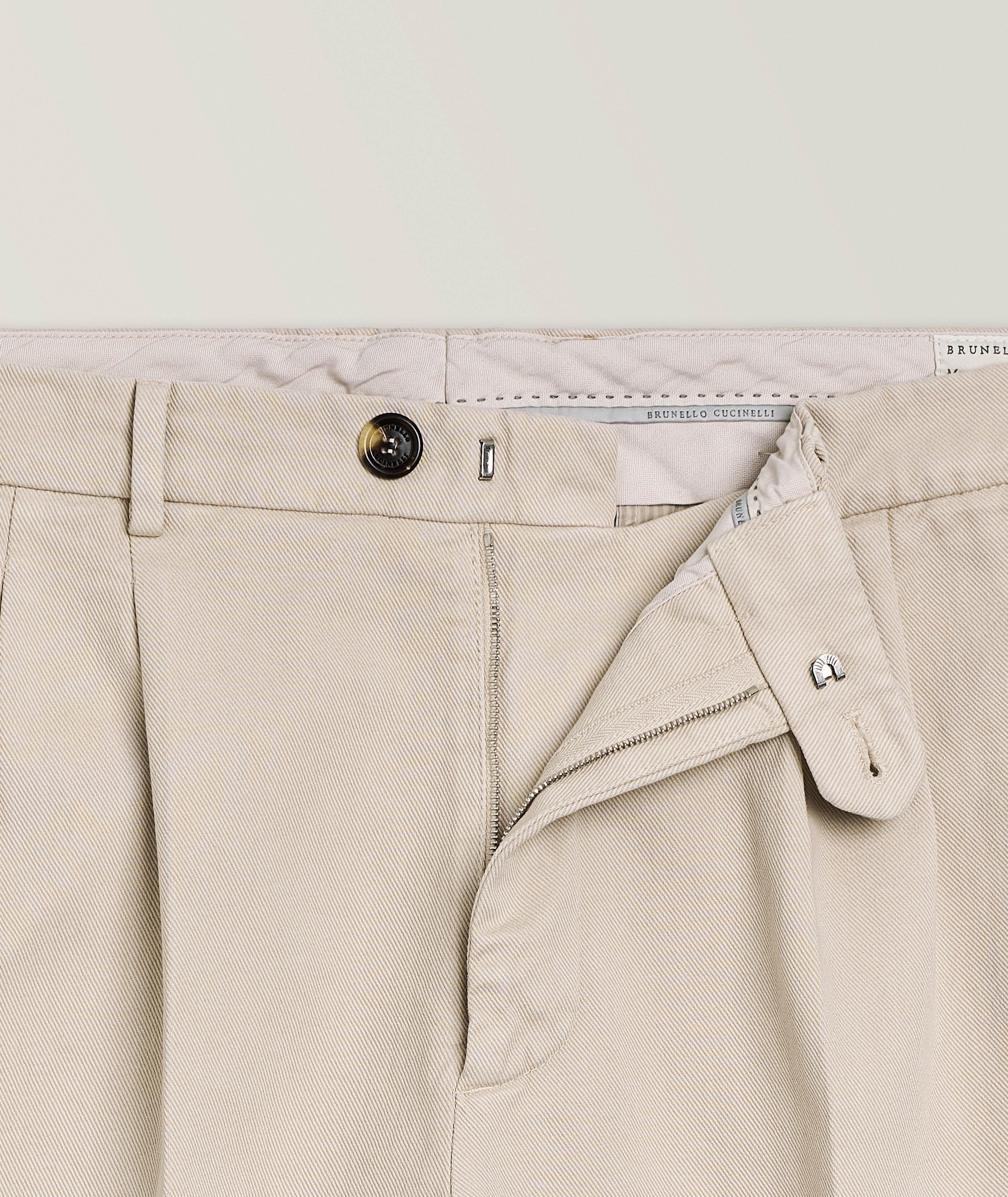 Pantalon plissé en coton teint en pièce image 1