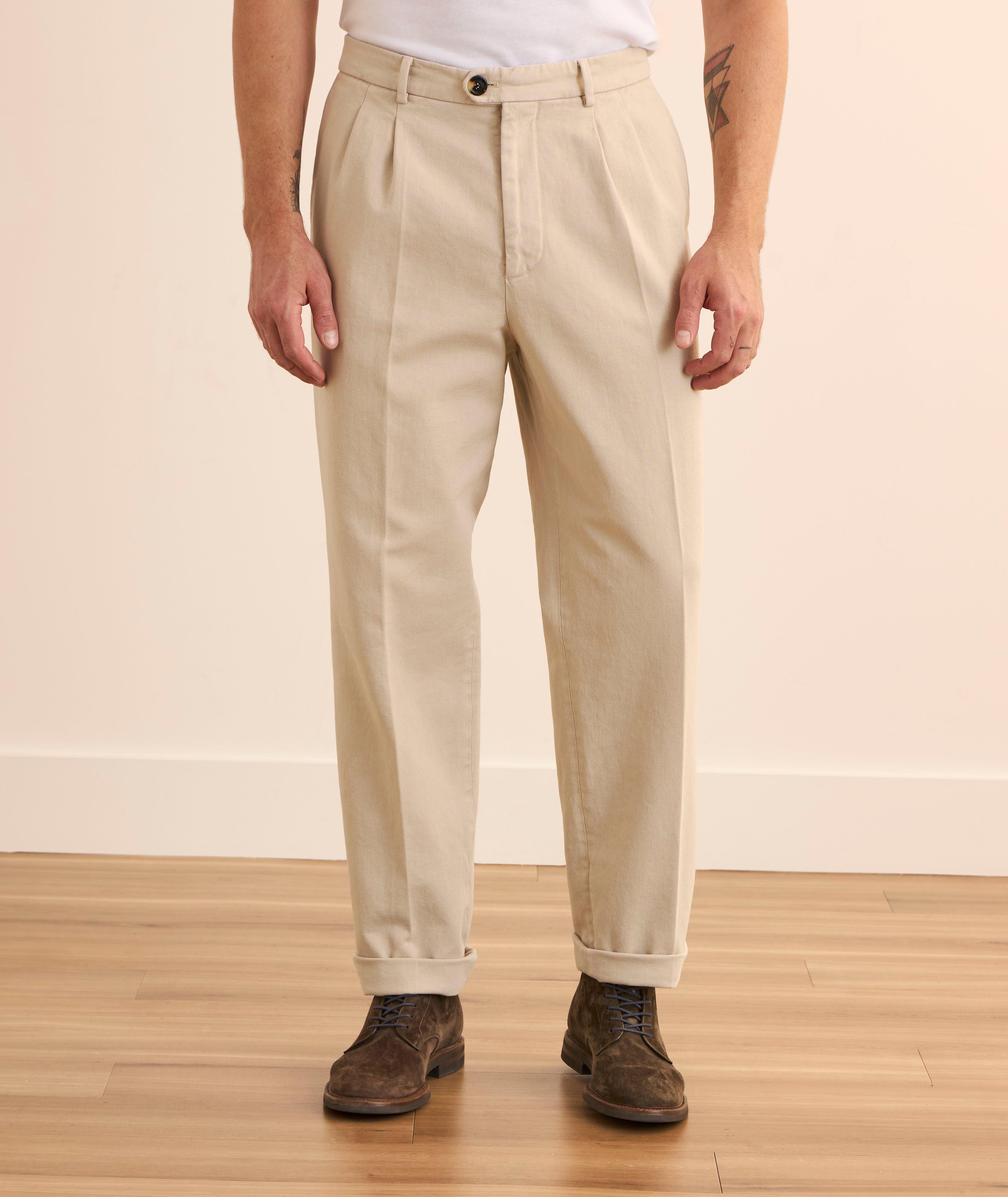 Garment Dyed Pleated Trousers image 1