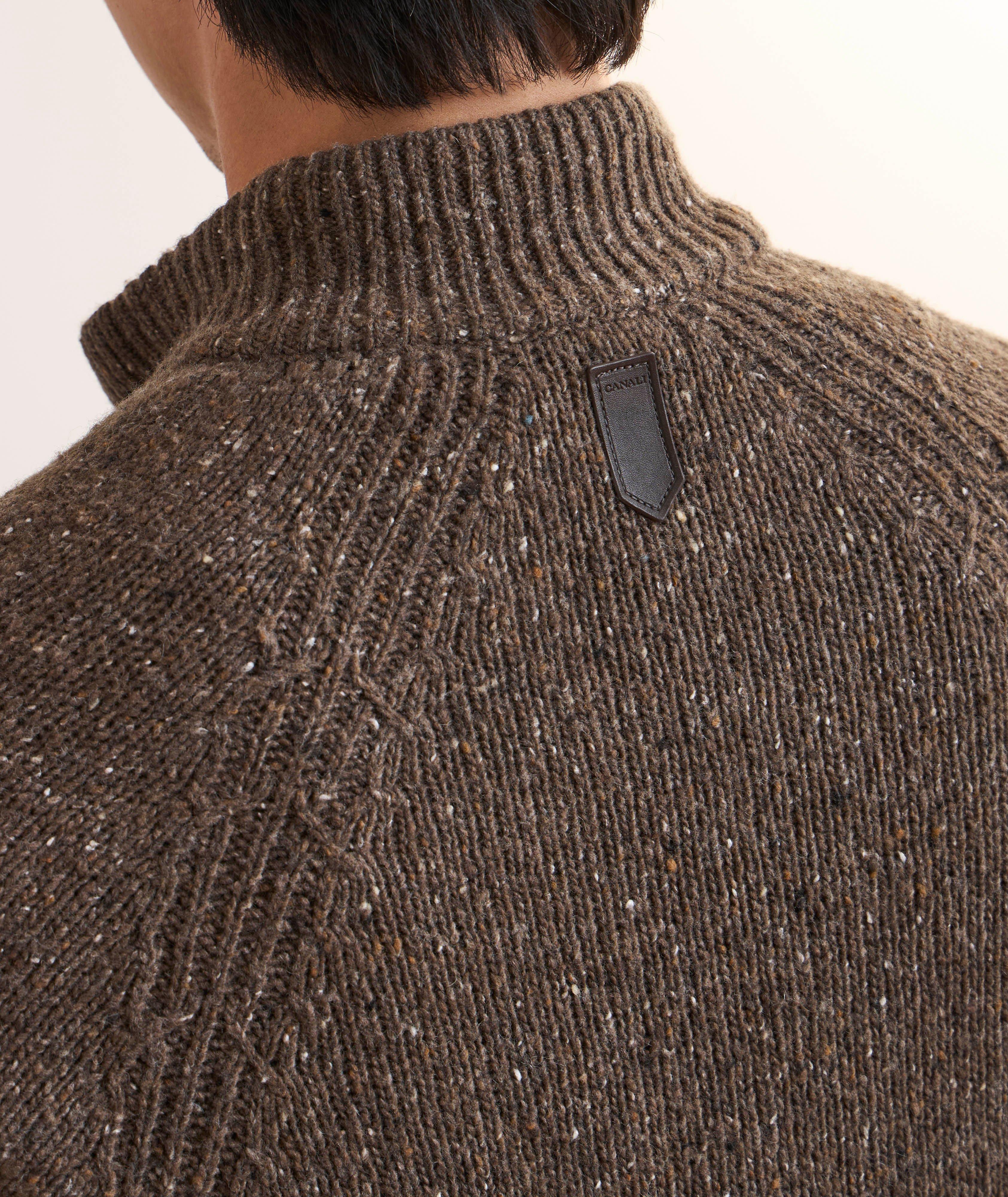 Wool-Blend Full-Zip Sweater image 4