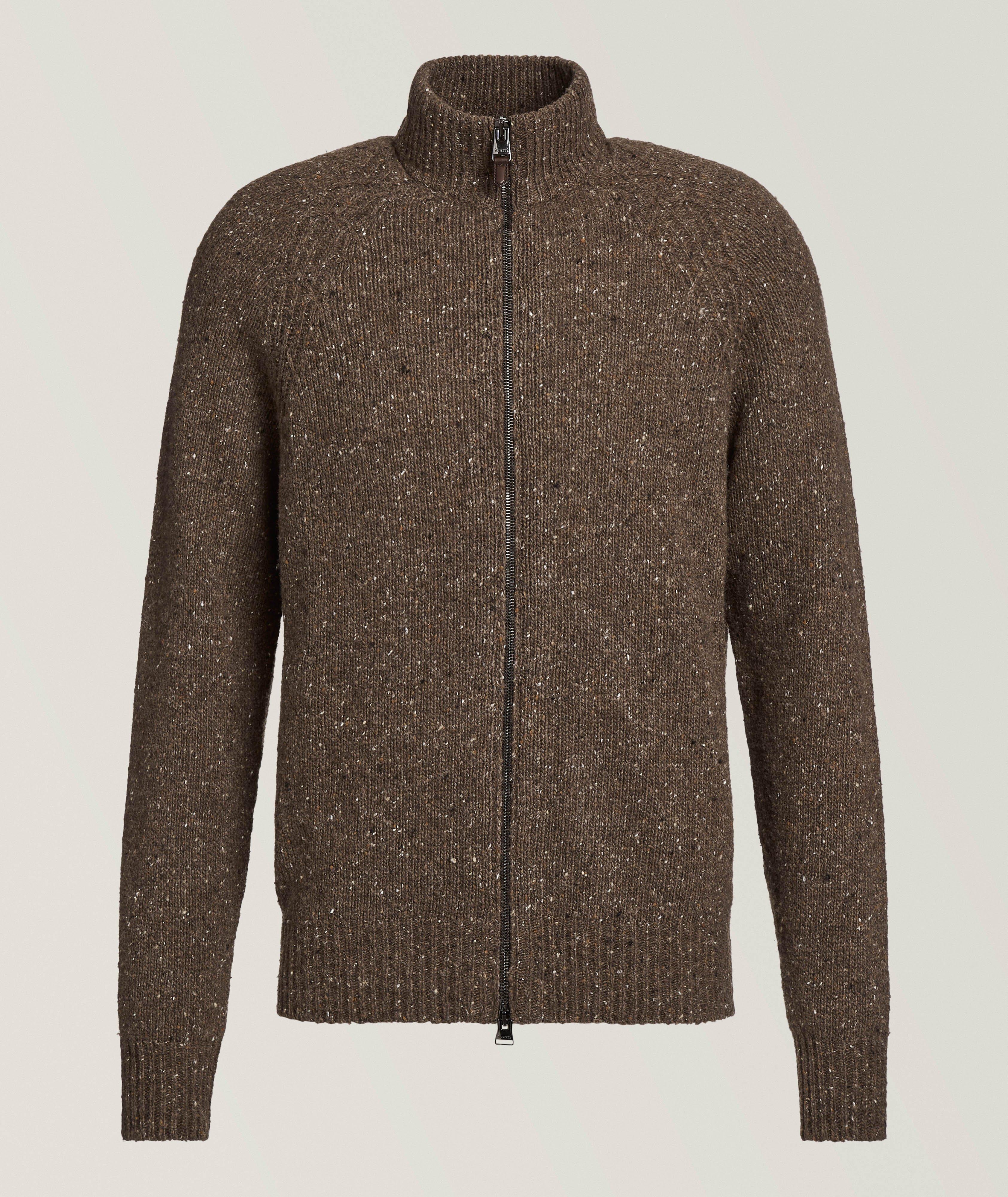 Wool-Blend Full-Zip Sweater image 0