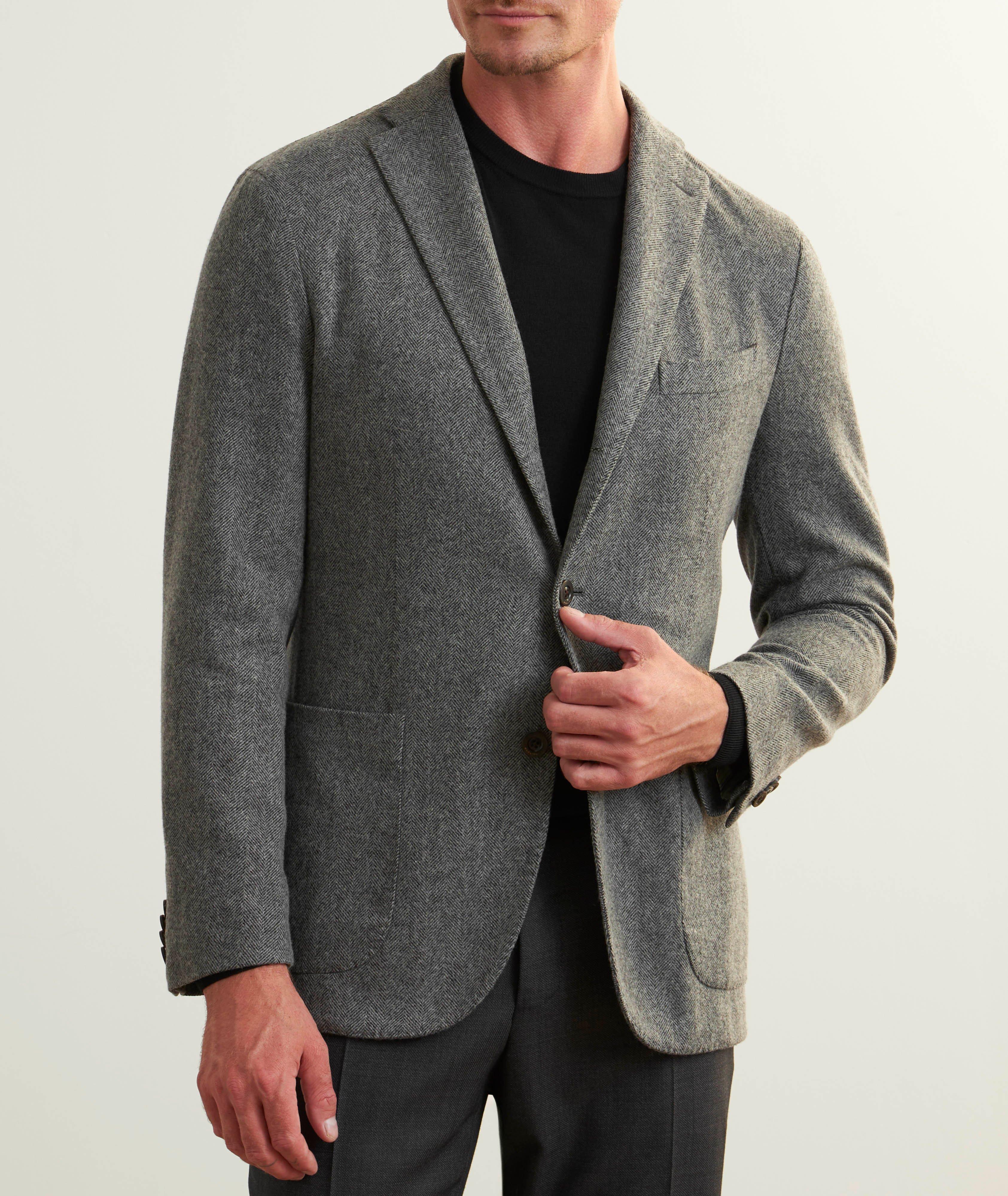 Herringbone Garment Dyed Sport Jacket image 1