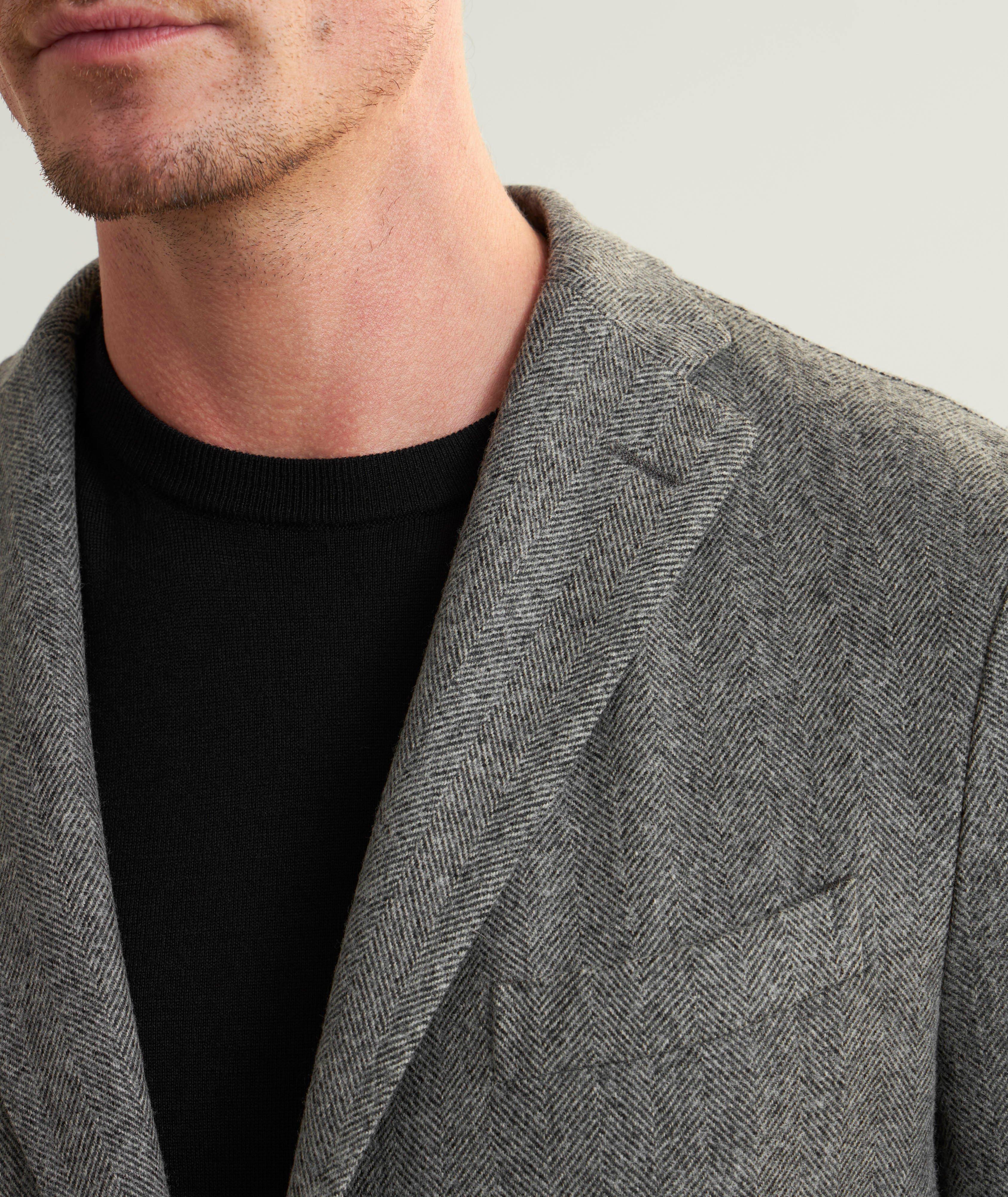 Herringbone Garment Dyed Sport Jacket image 3