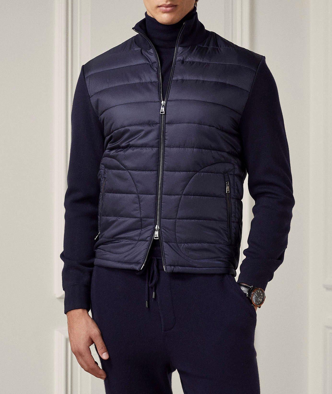 Blouson-pull surpiqué en laine image 1