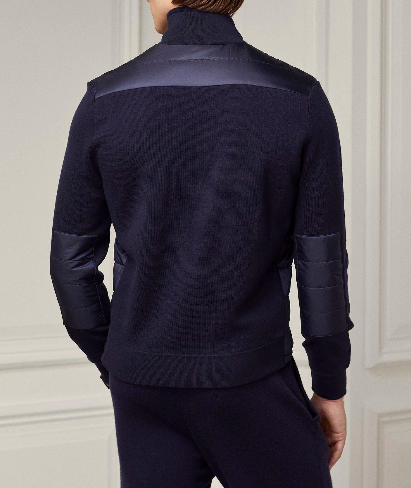 Blouson-pull surpiqué en laine image 2