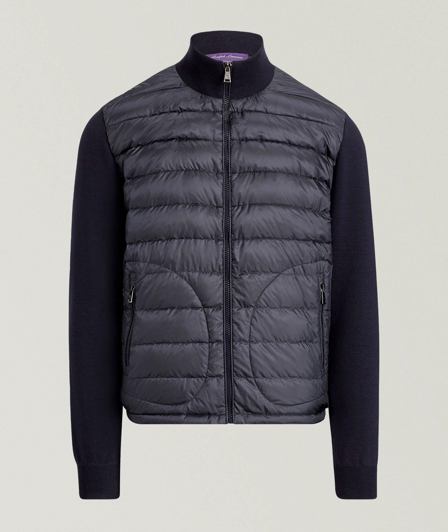 Blouson-pull surpiqué en laine image 0