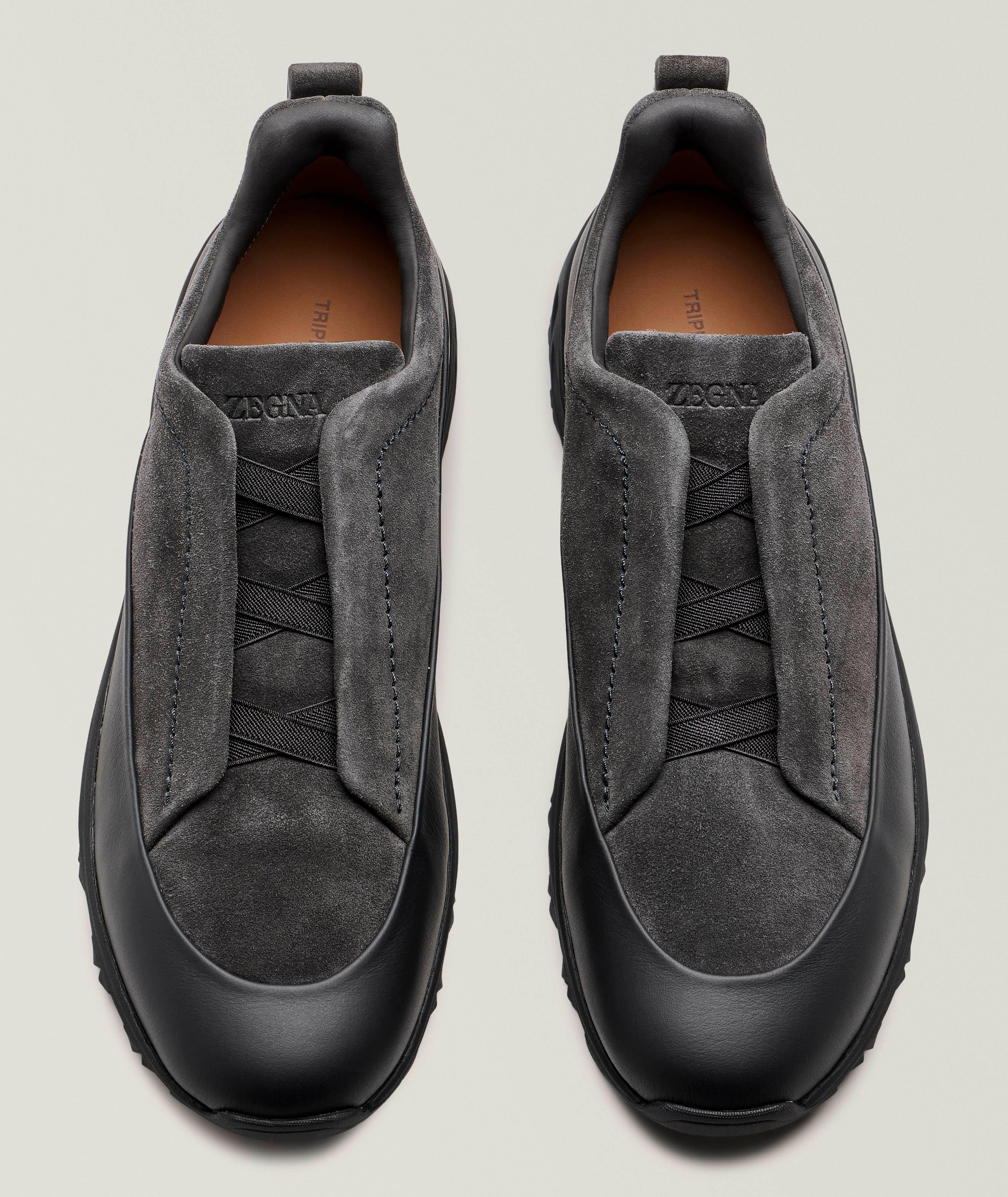 Monte Triple Stitch Leather & Suede Sneakers image 1