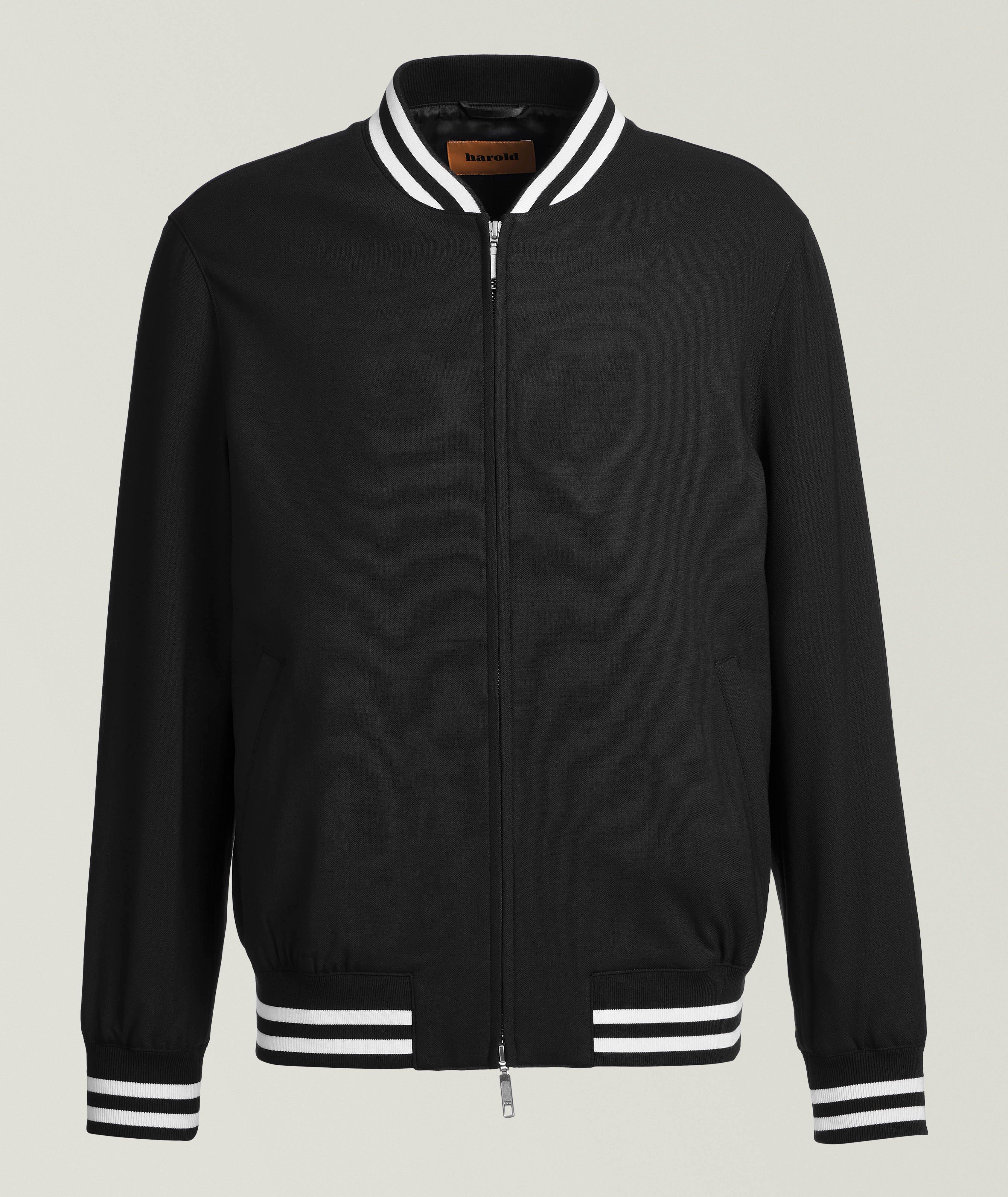 Wool-Silk Varsity Jacket image 0
