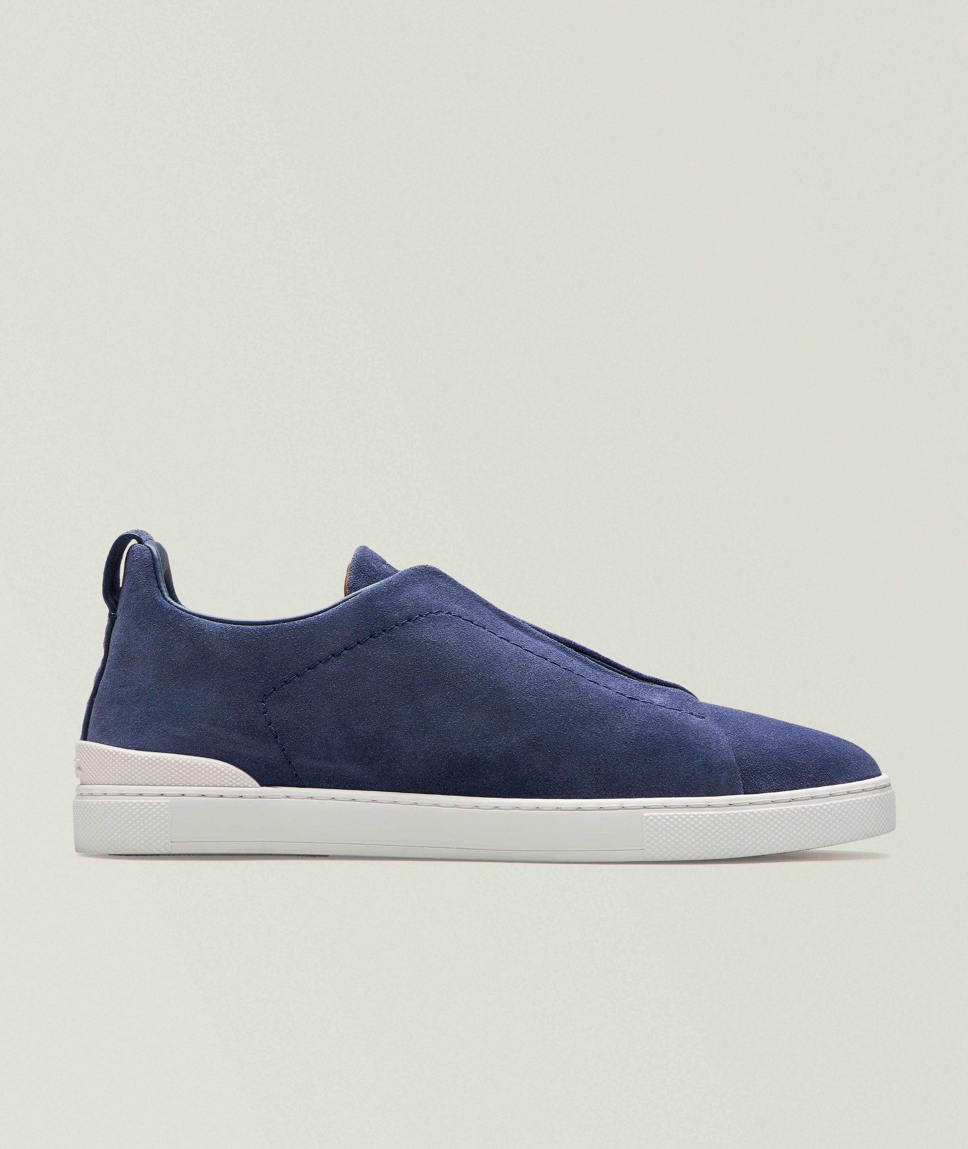 Triple Stitch Suede Sneakers image 0