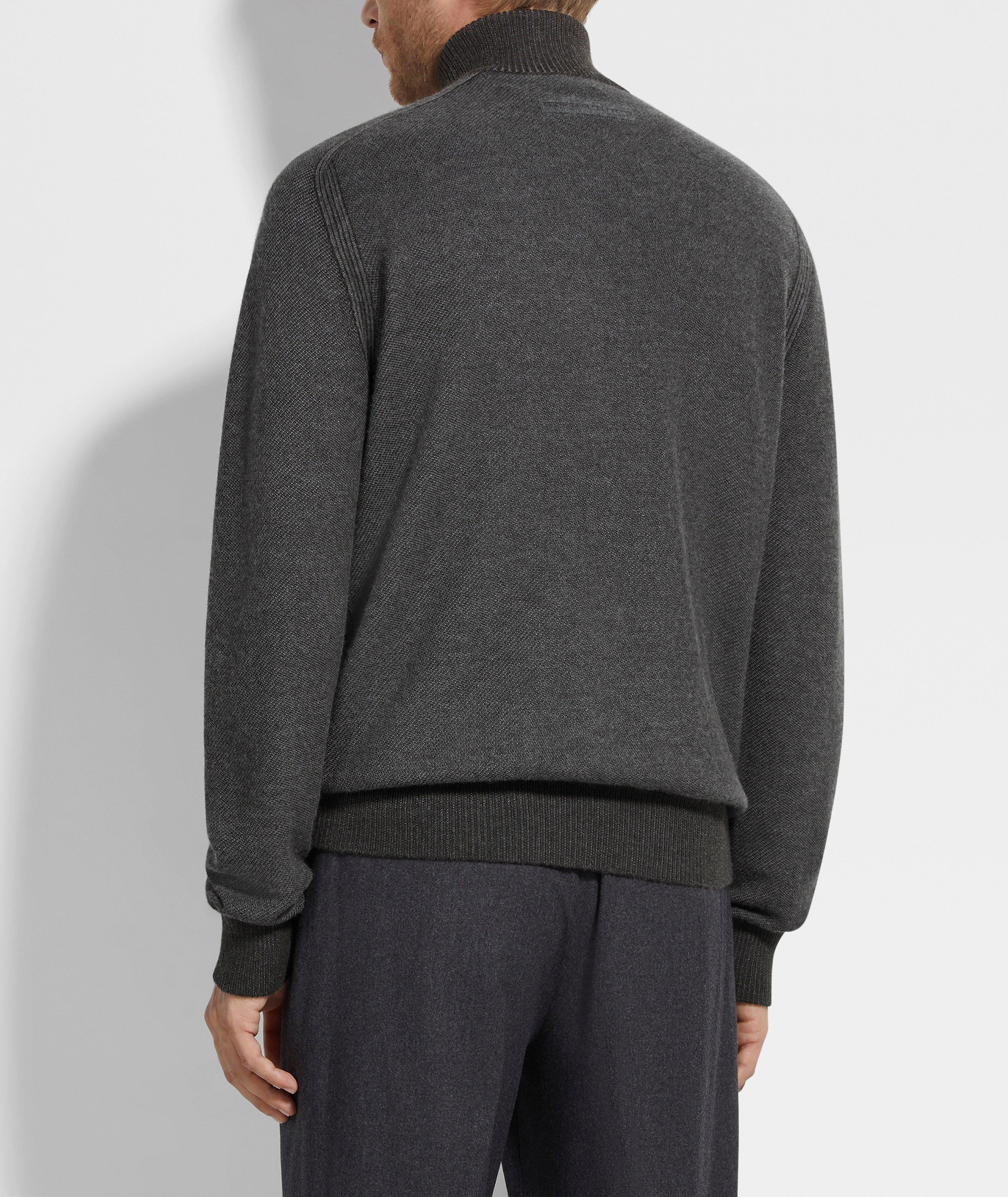 Mélange Cashseta Full-Zip Sweater image 2