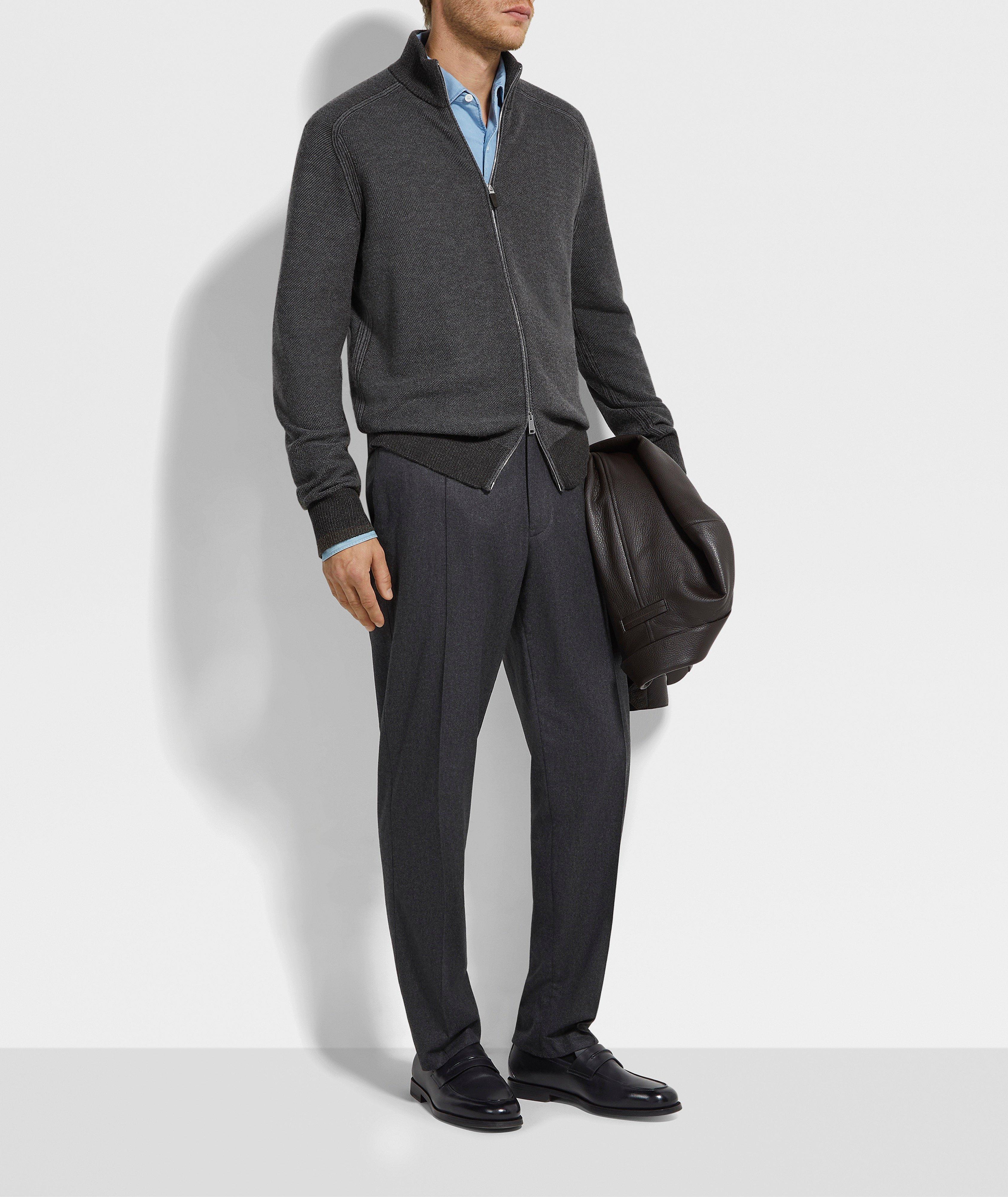 Mélange Cashseta Full-Zip Sweater image 4