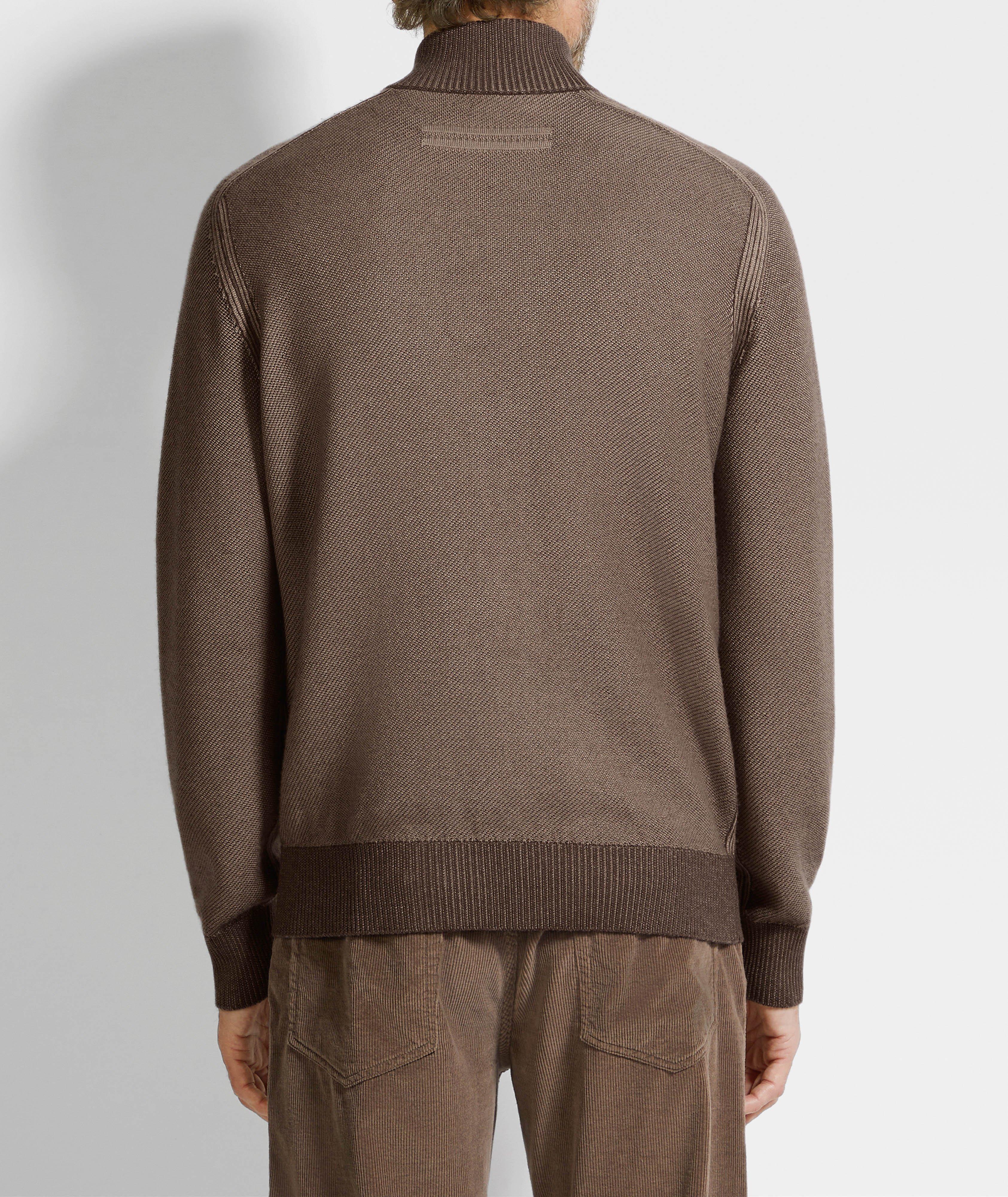 Pull zippé Jacquard Cashseta image 2