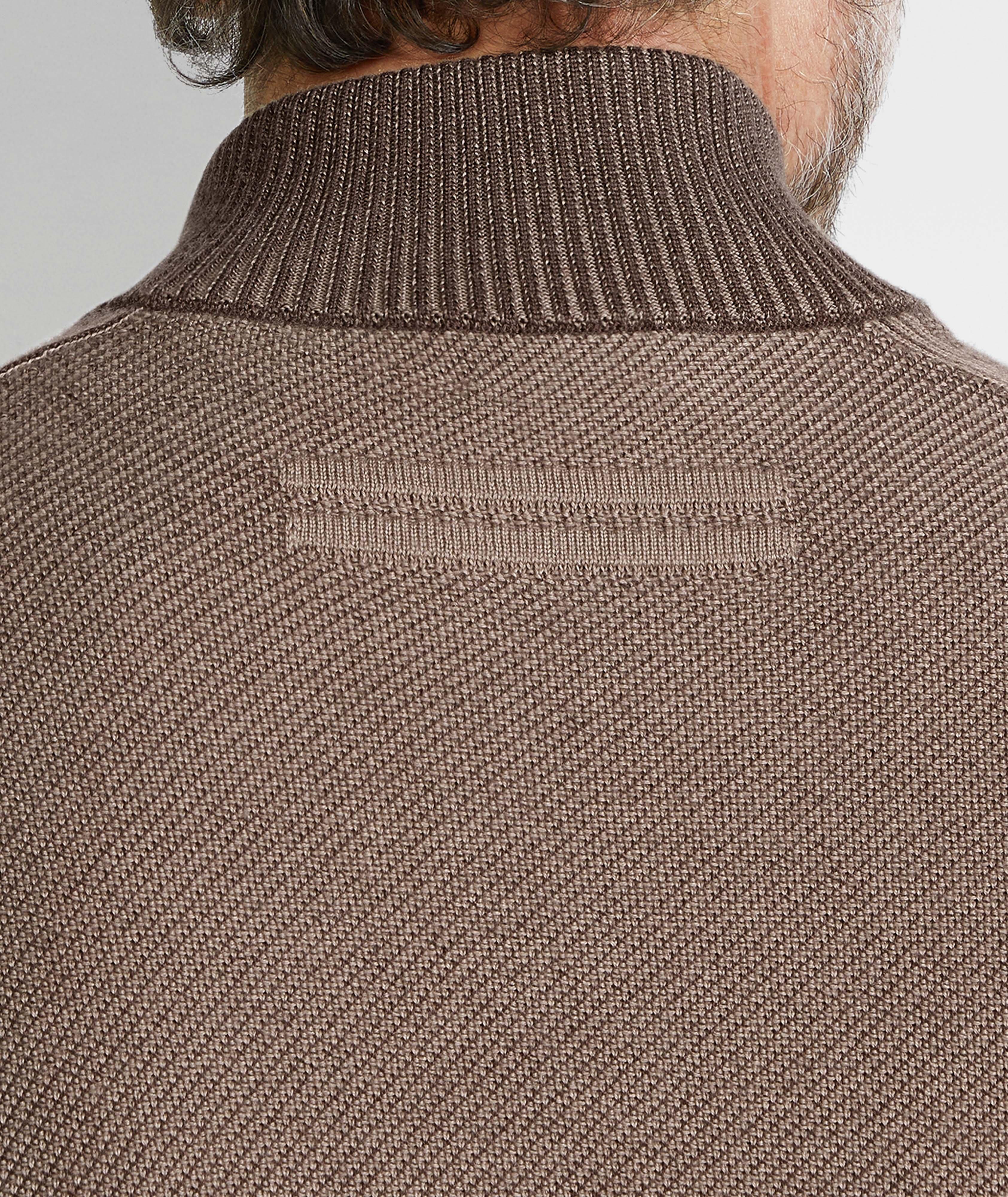Pull zippé Jacquard Cashseta image 3