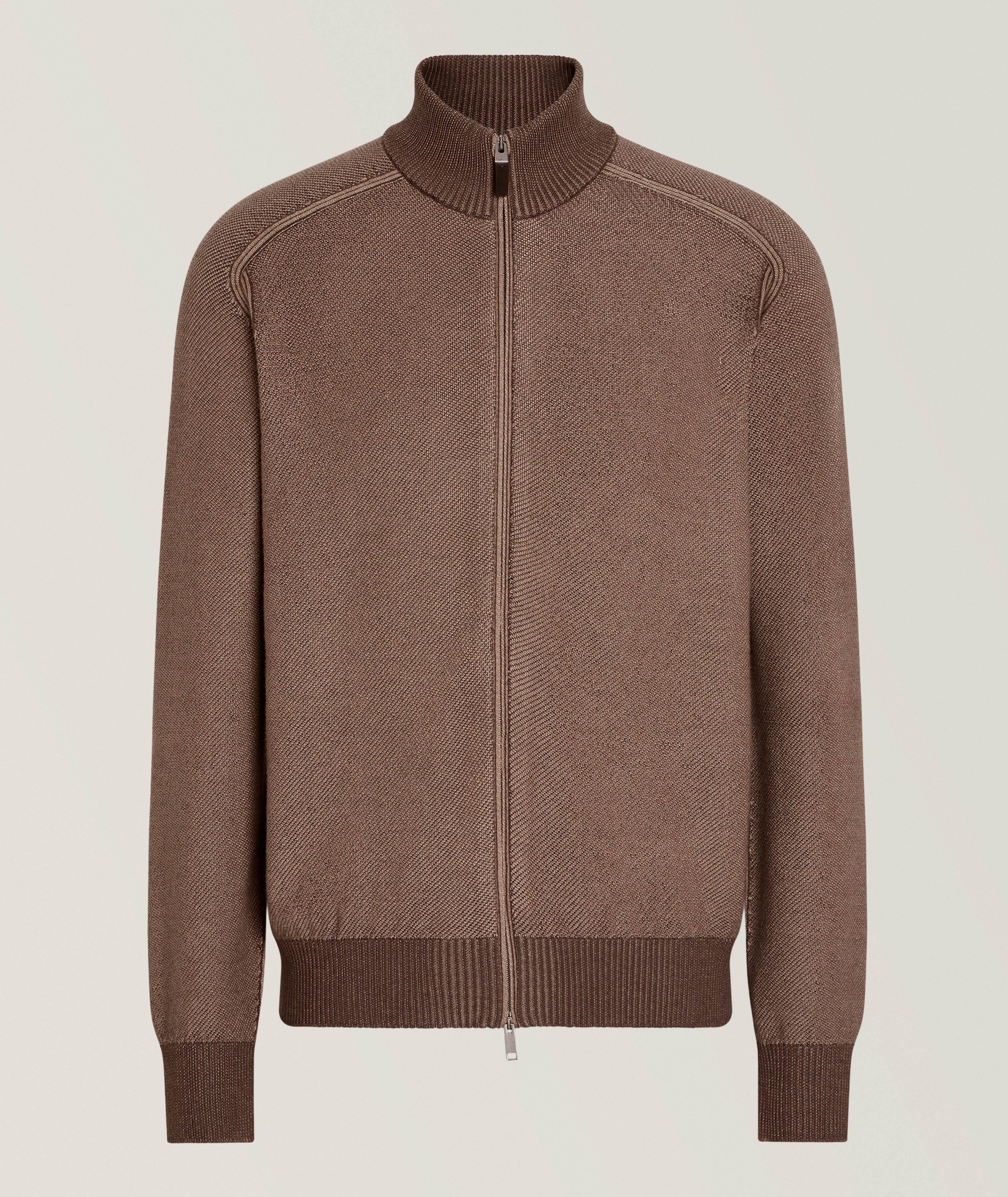 Pull zippé Jacquard Cashseta image 0