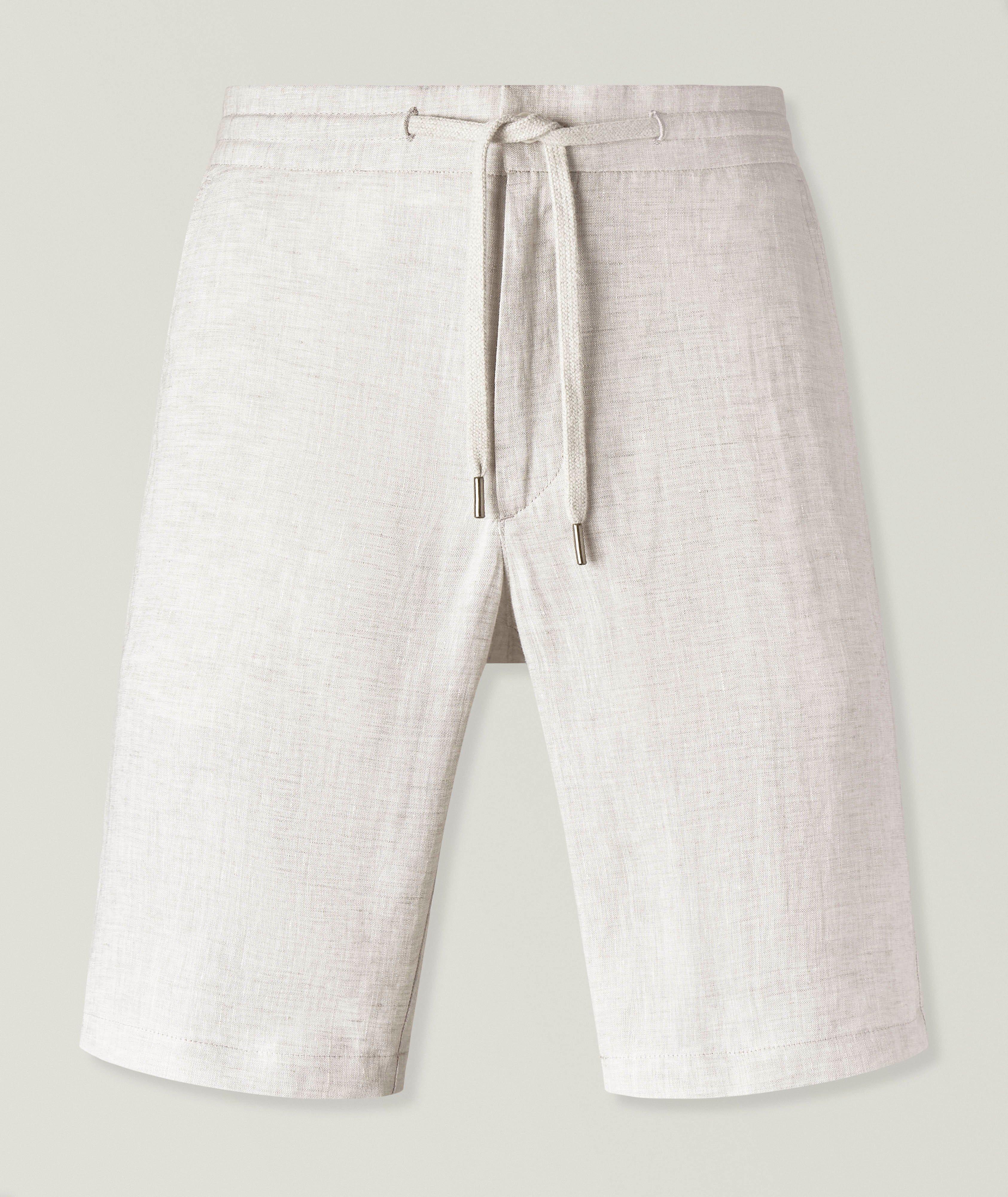 Linen Drawstring Shorts image 0