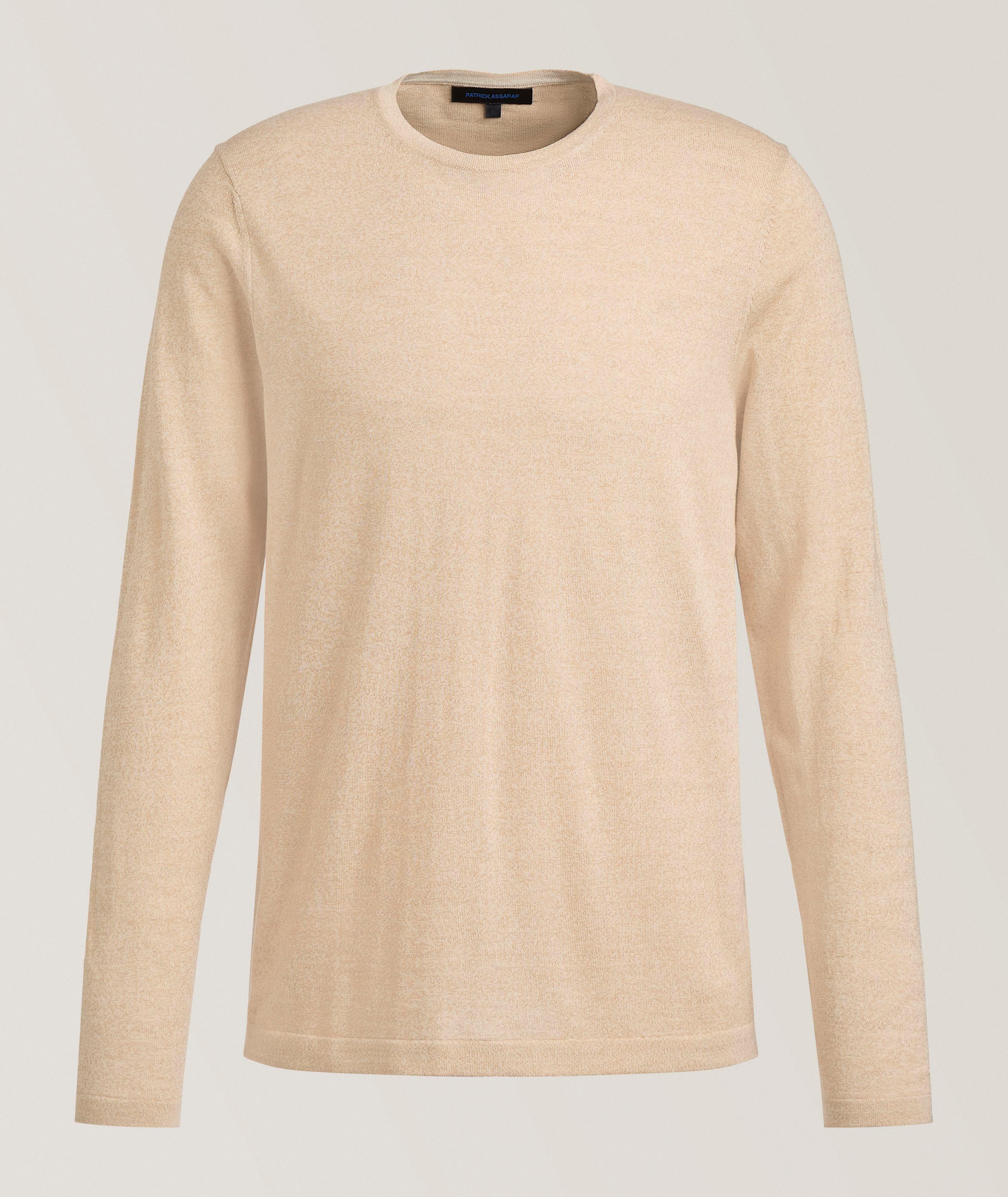 Patrick Assaraf Cotton, Cupro & Merino Wool Sweater
