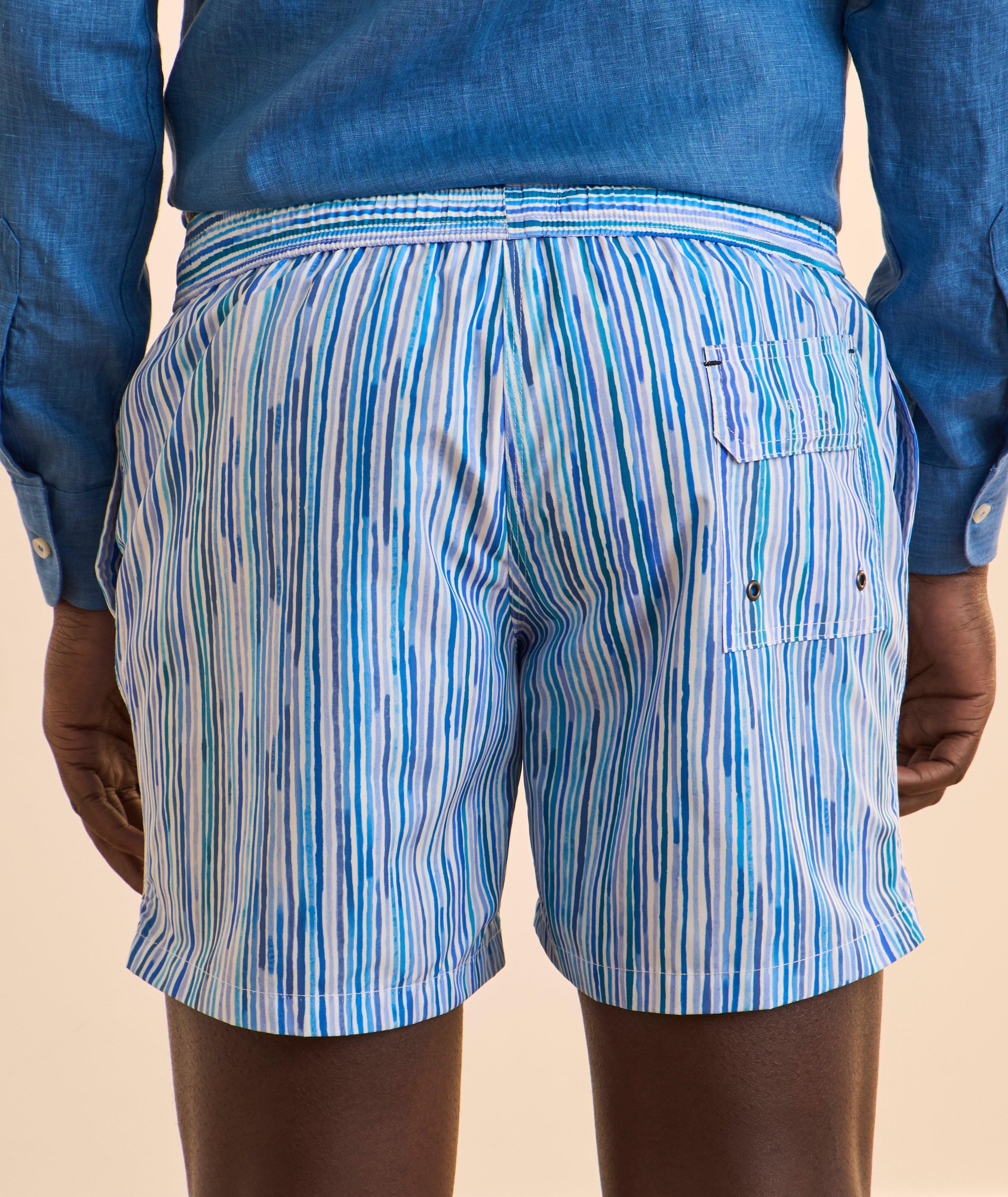 Short de bain à rayures multiples image 2