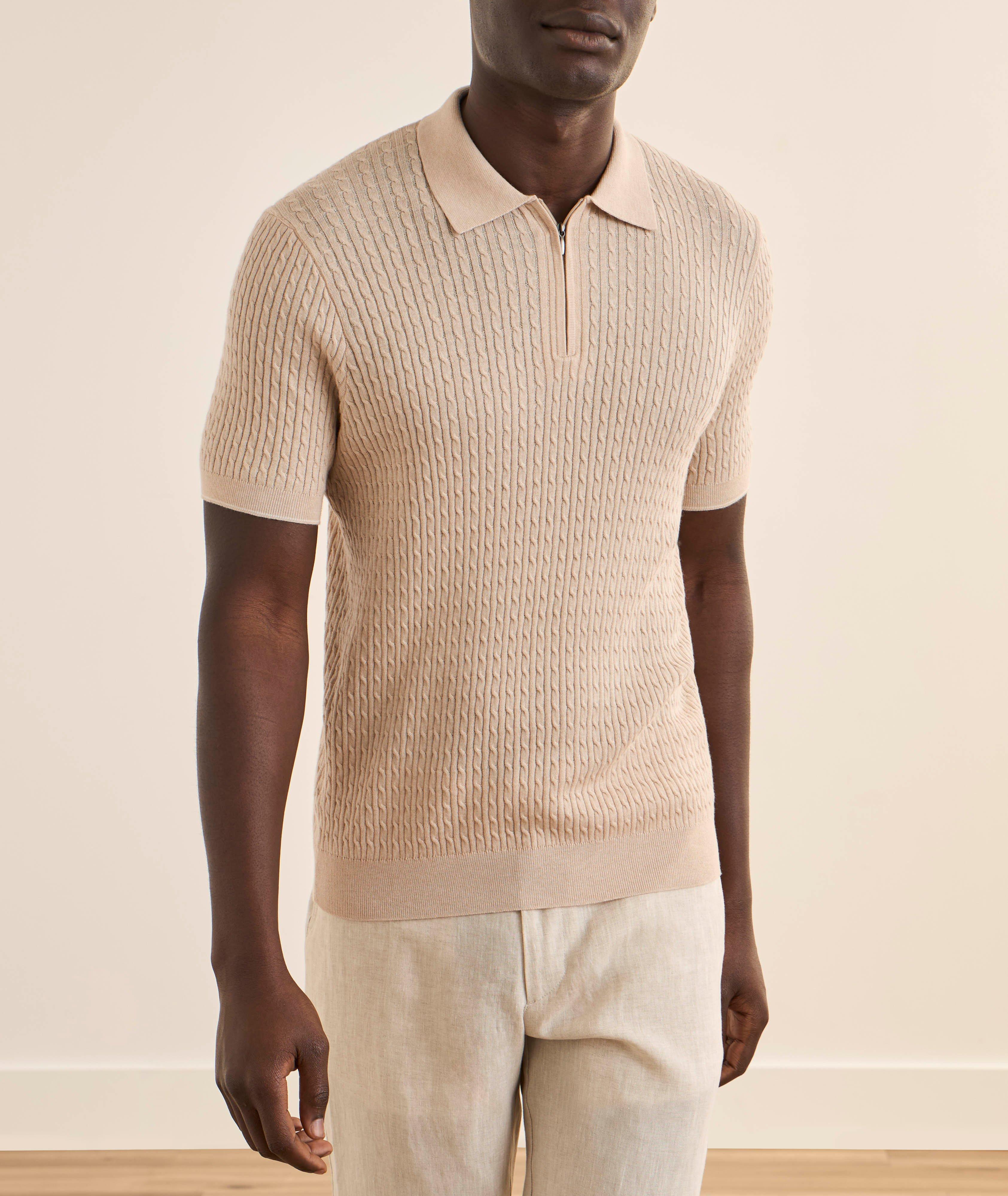 Baby Cable Knit Quarter-Zip Polo image 1