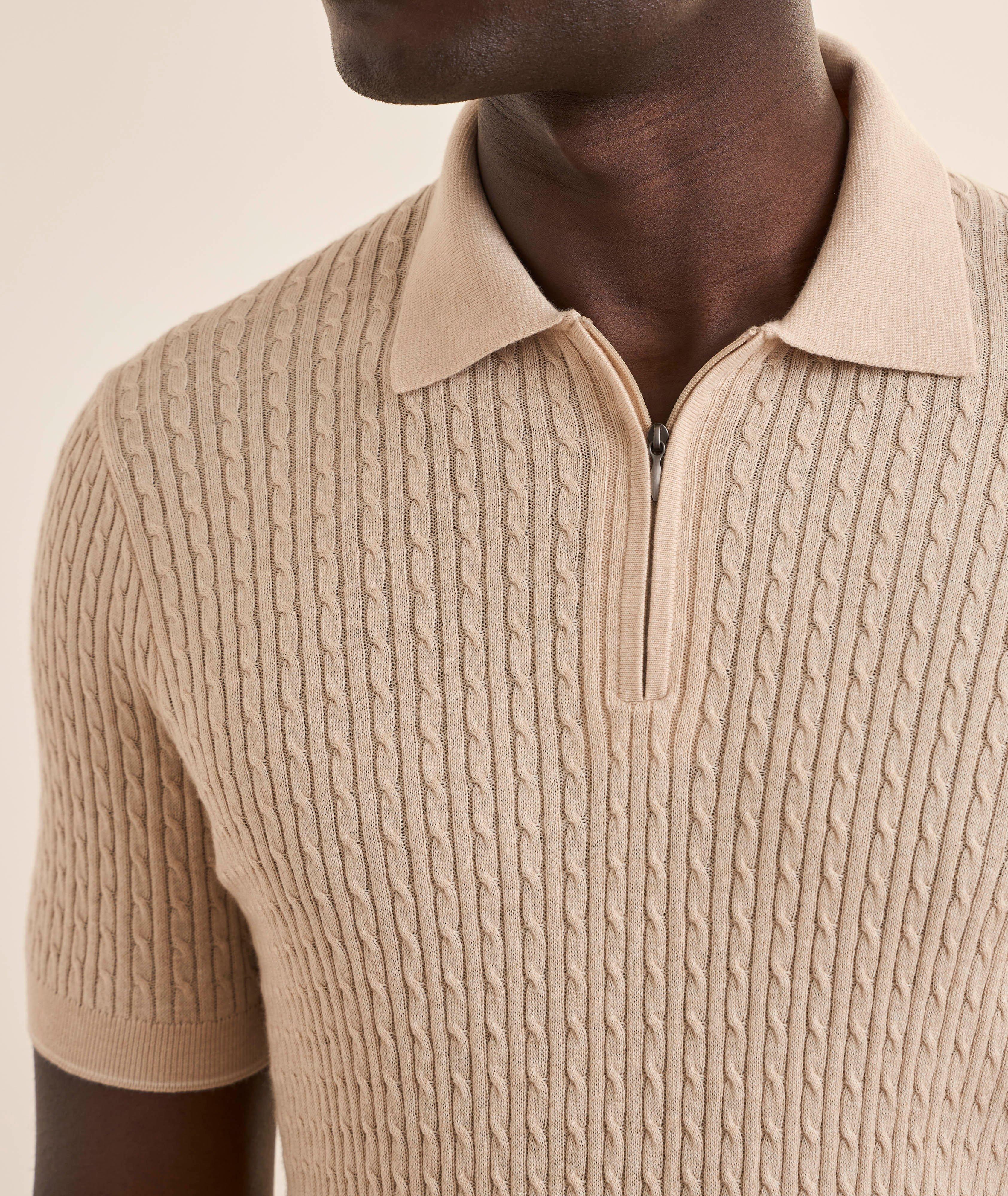 Baby Cable Knit Quarter-Zip Polo image 3