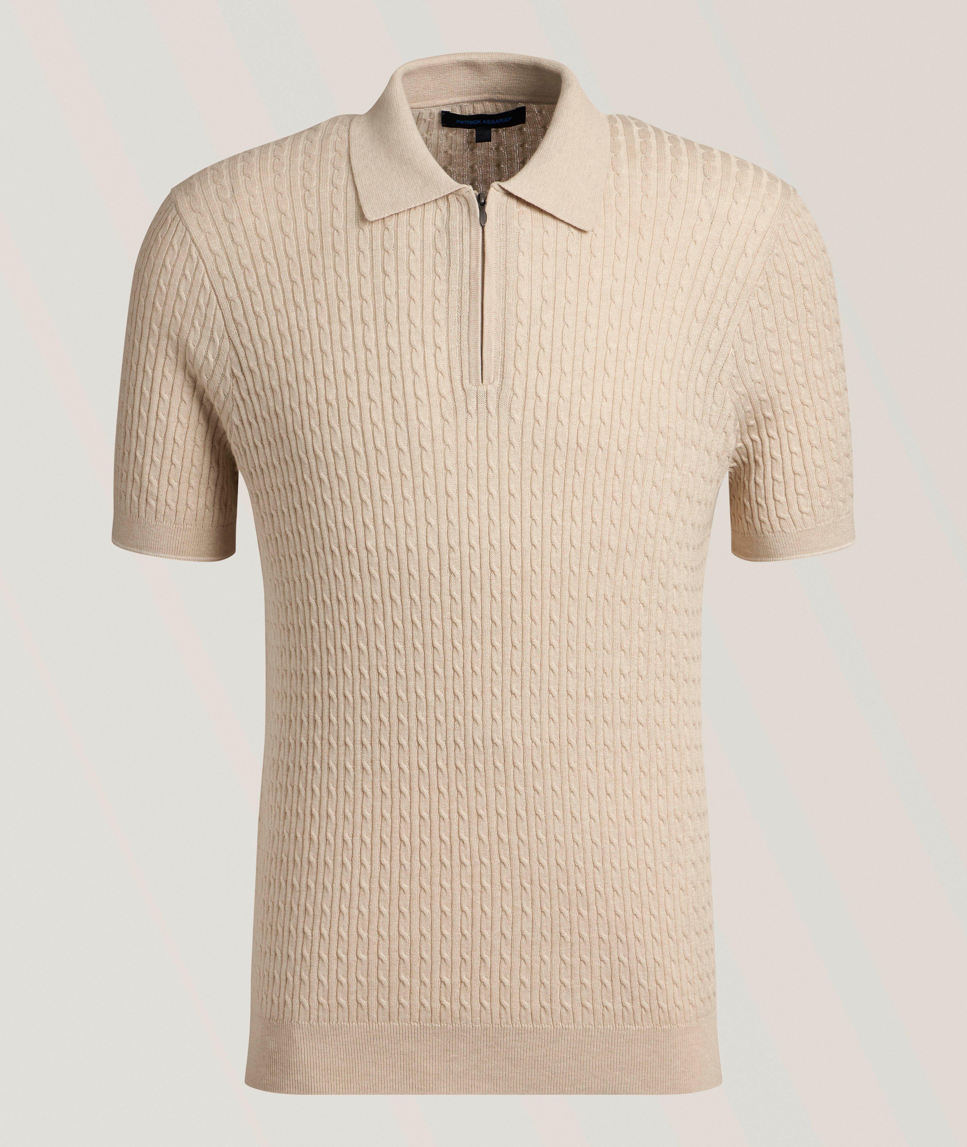 Baby Cable Knit Quarter-Zip Polo image 0