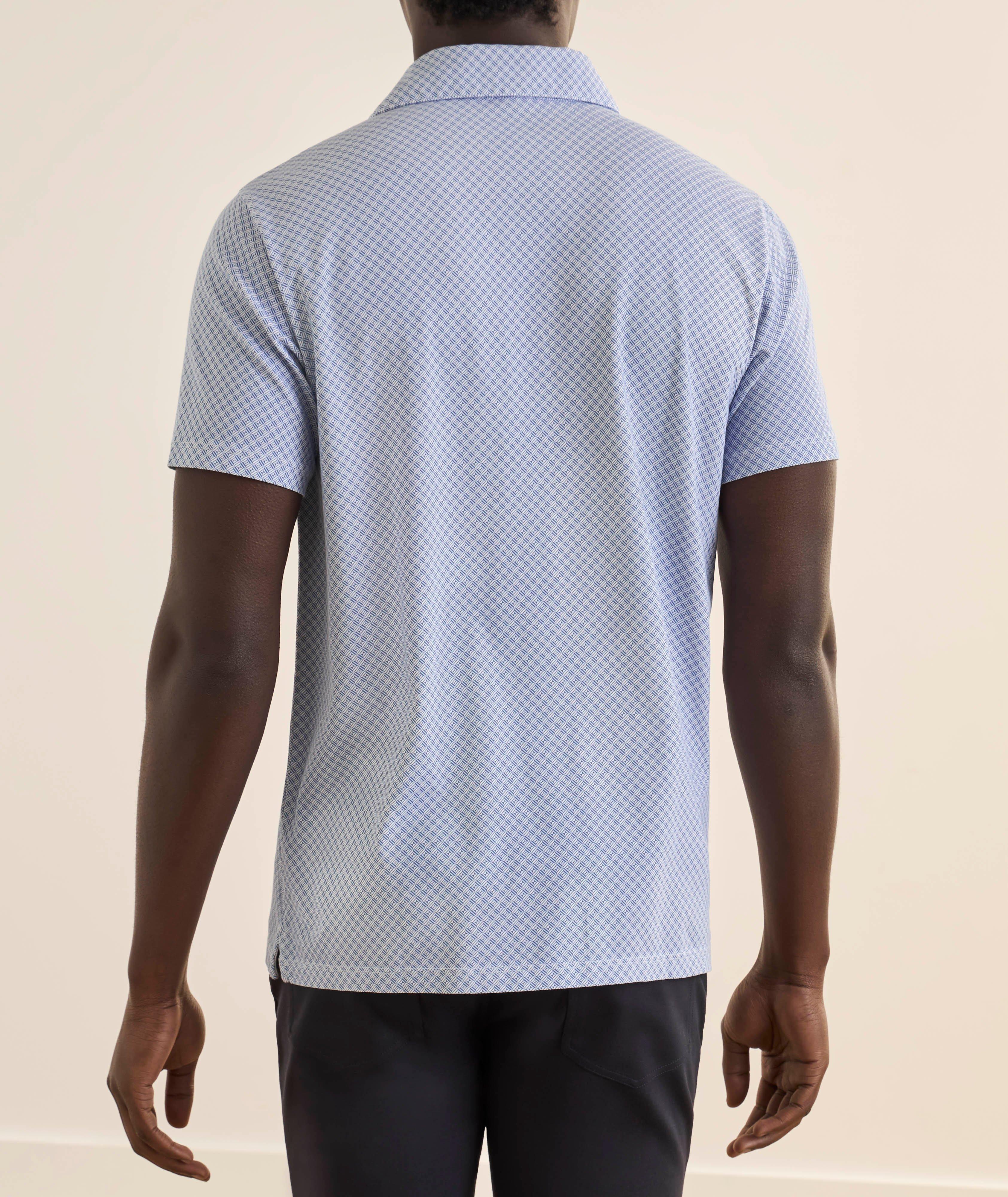 Polo imprimé coton Pima extensible image 2