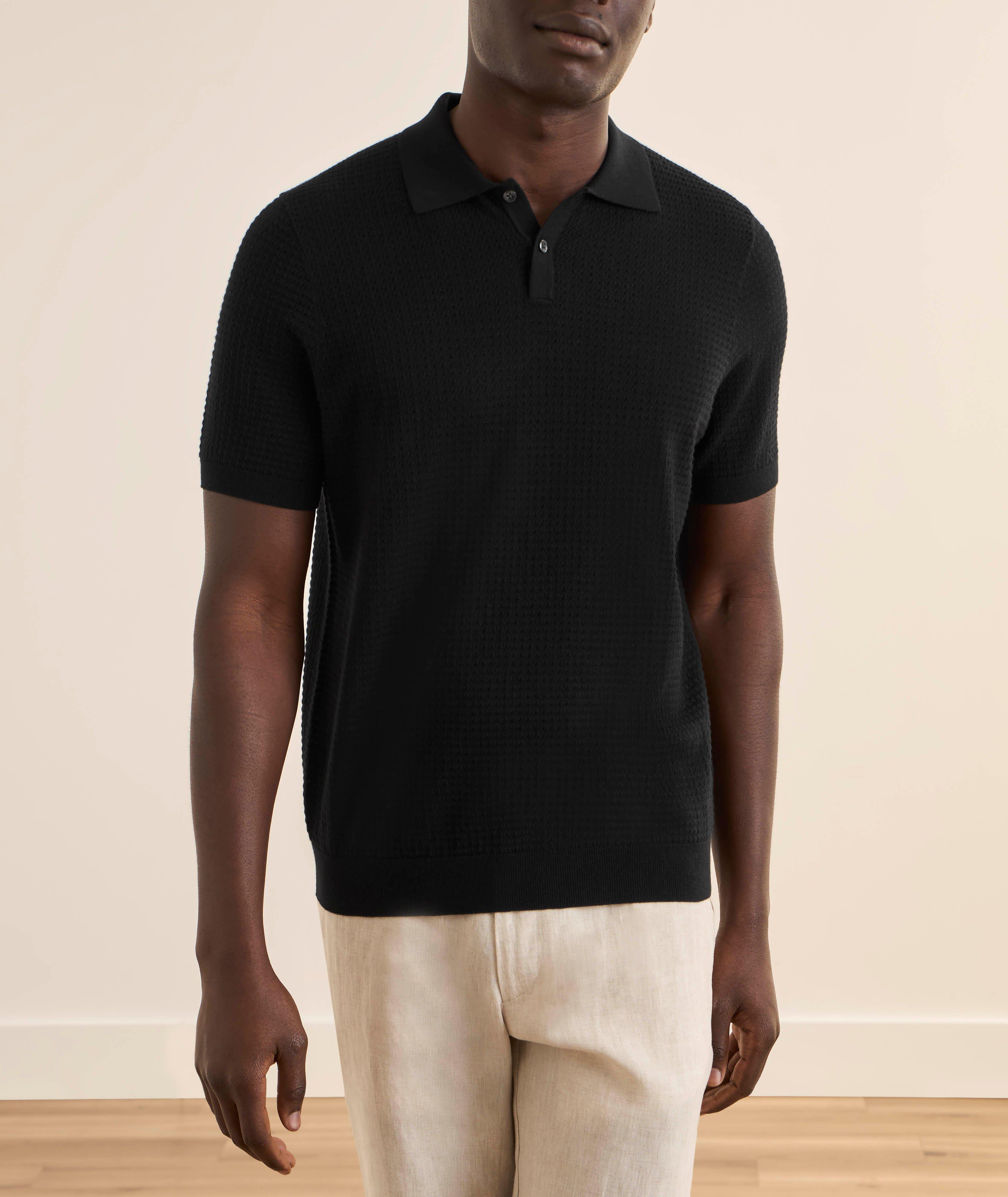 Textured Open Weave Polo image 1