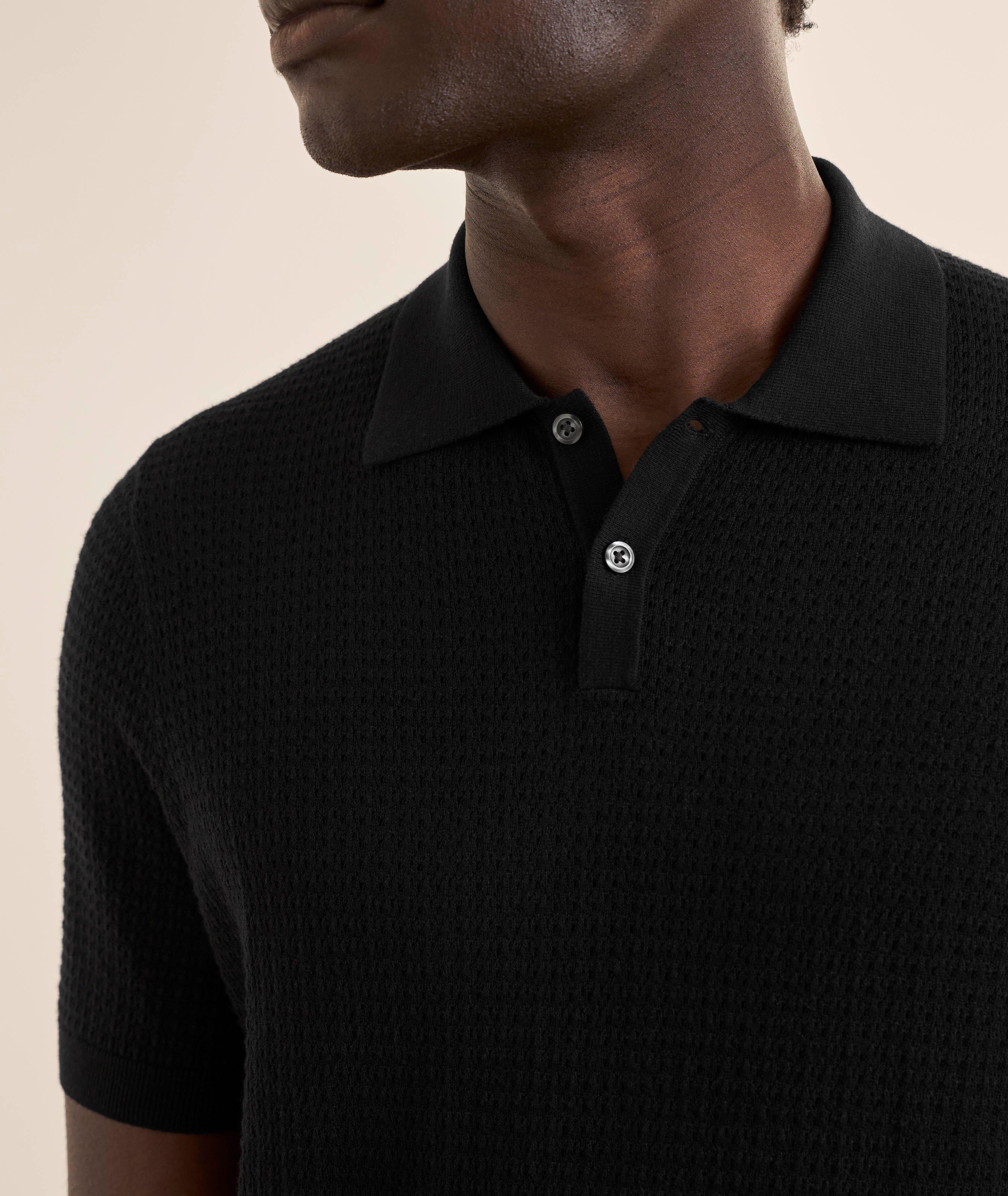 Textured Open Weave Polo image 3