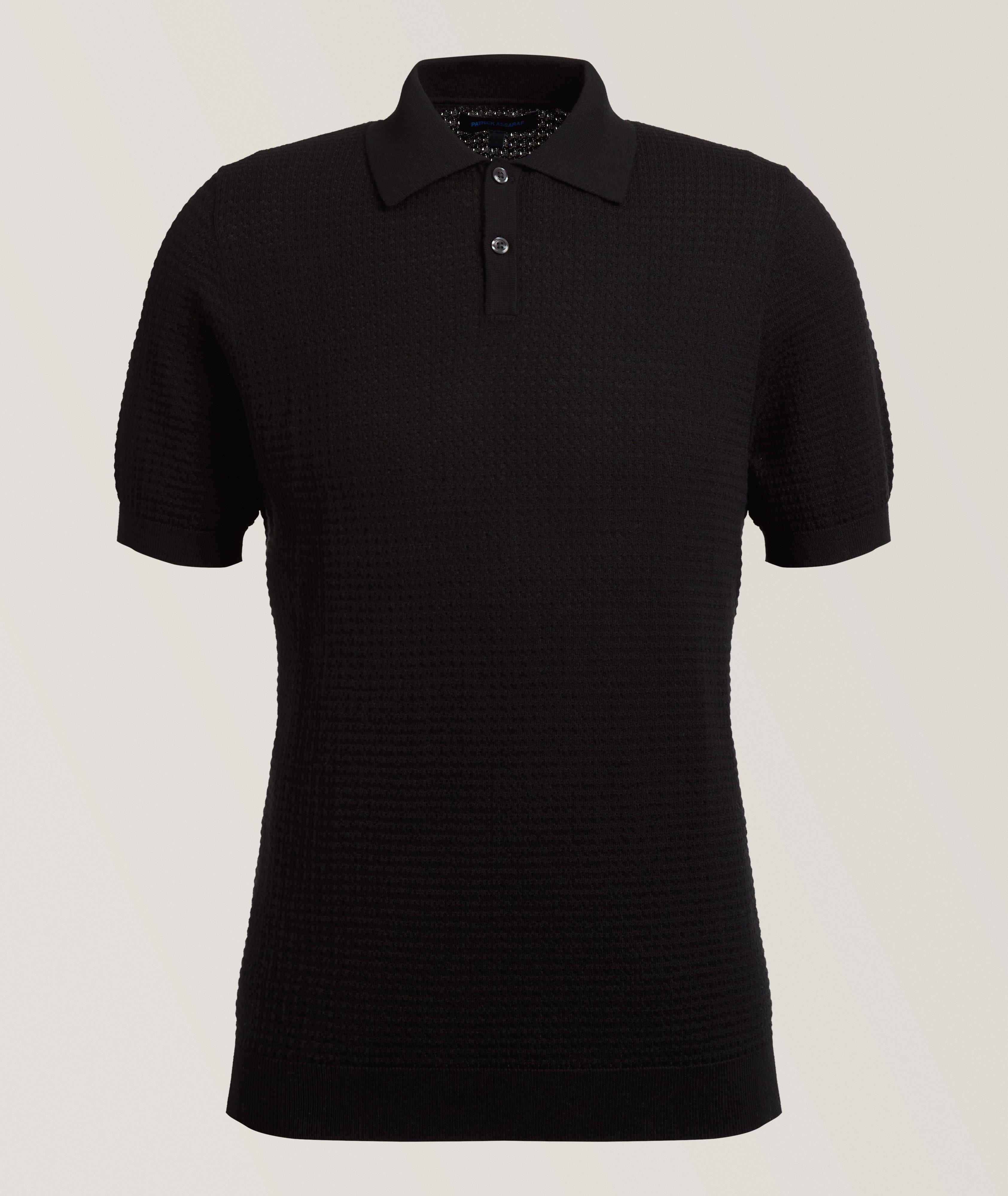 Textured Open Weave Polo image 0