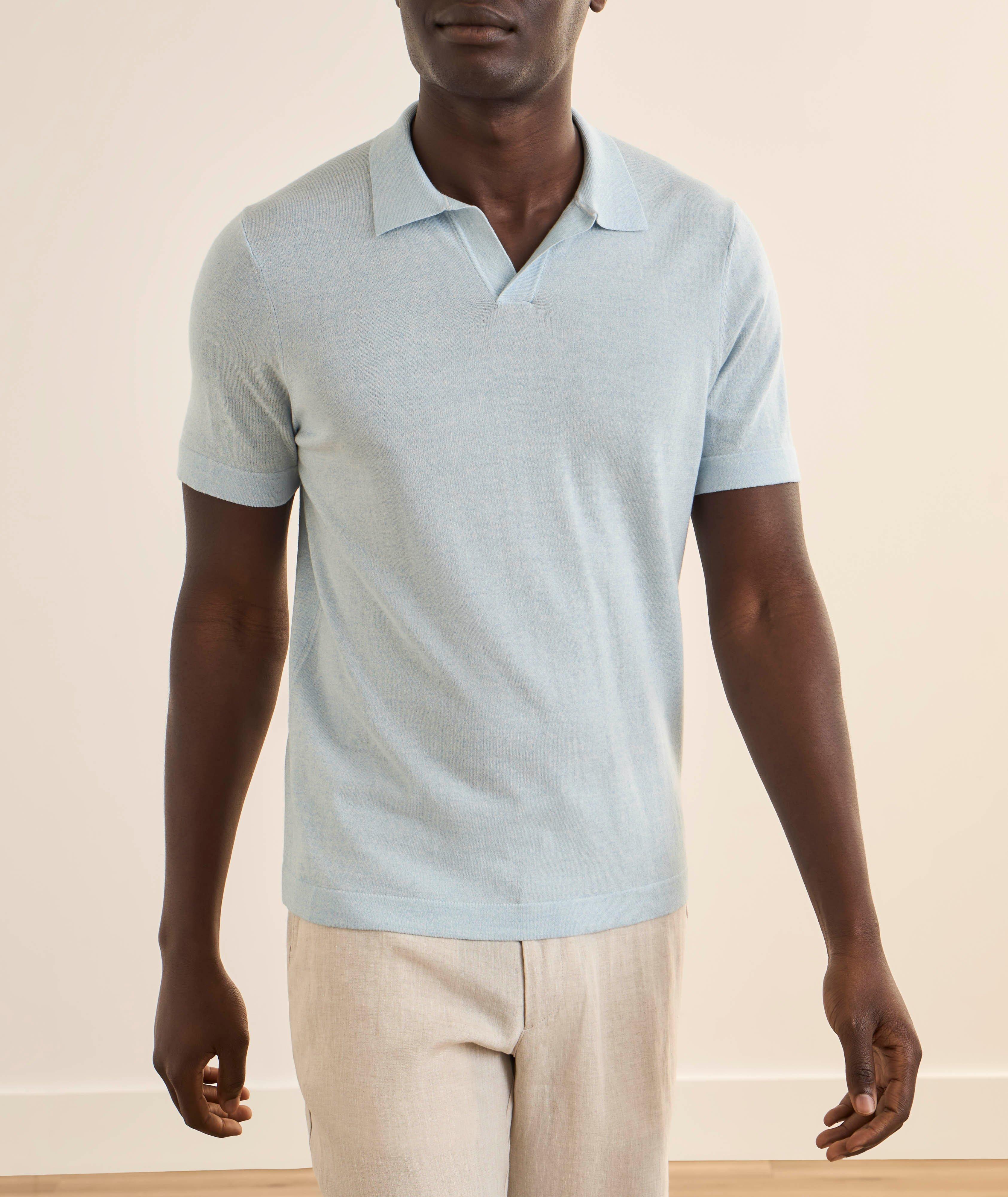 Polo Mélange coton mélangé image 1