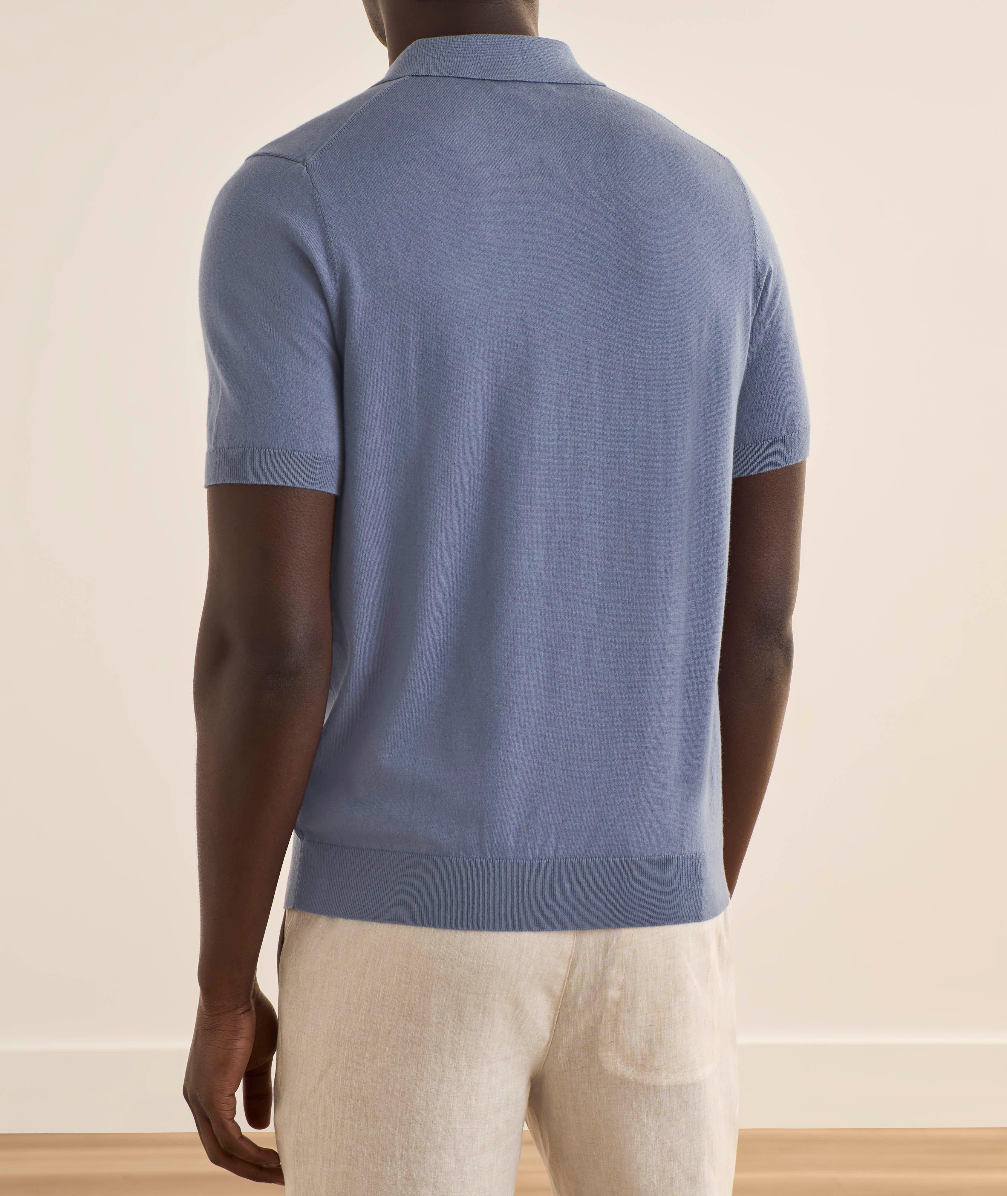 Cotton-Blend Quarter-Zip Polo    image 2