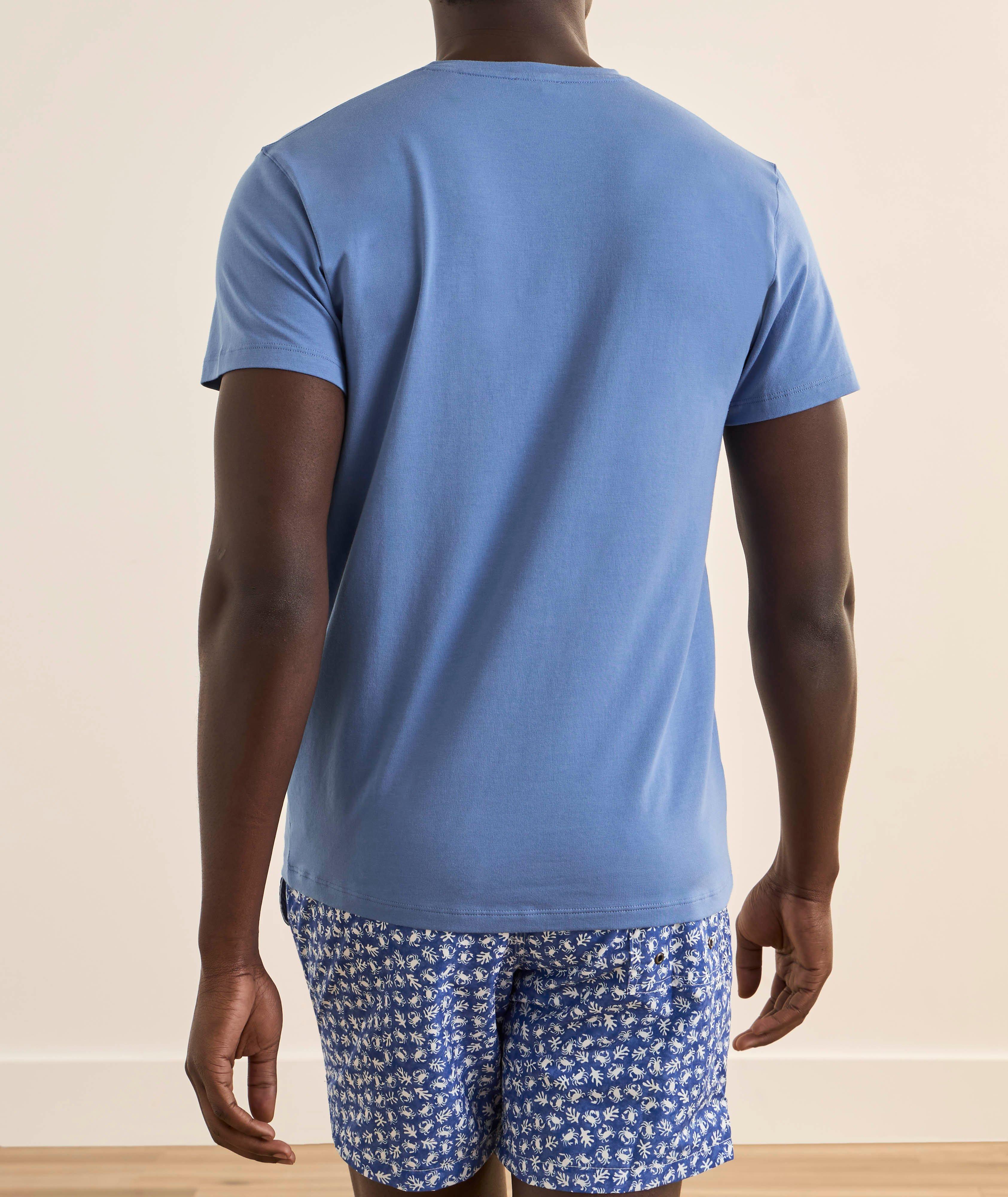 Stretch-Pima Cotton V-Neck T-Shirt image 2