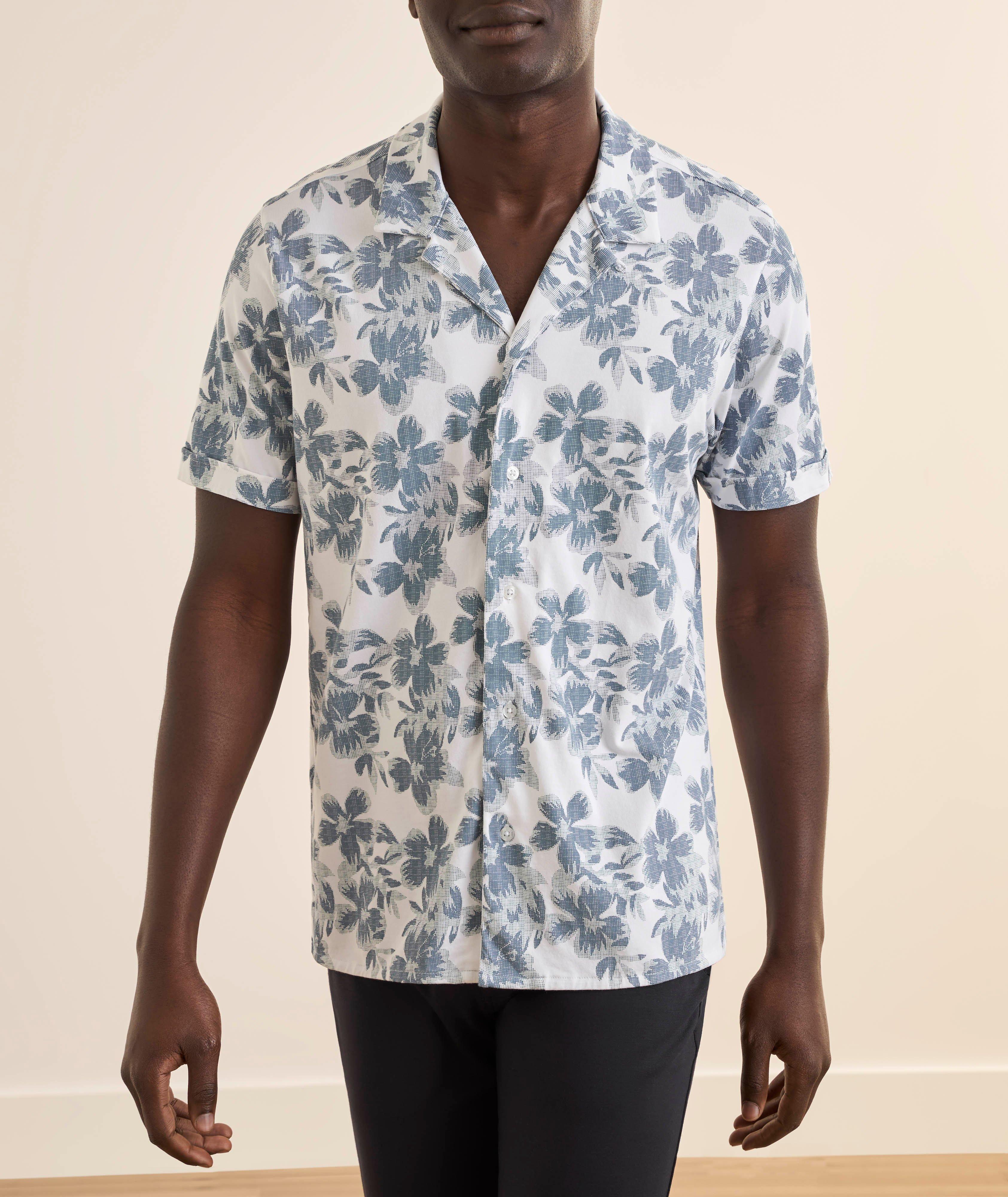 Floral Stretch-Pima Camp Shirt  image 1