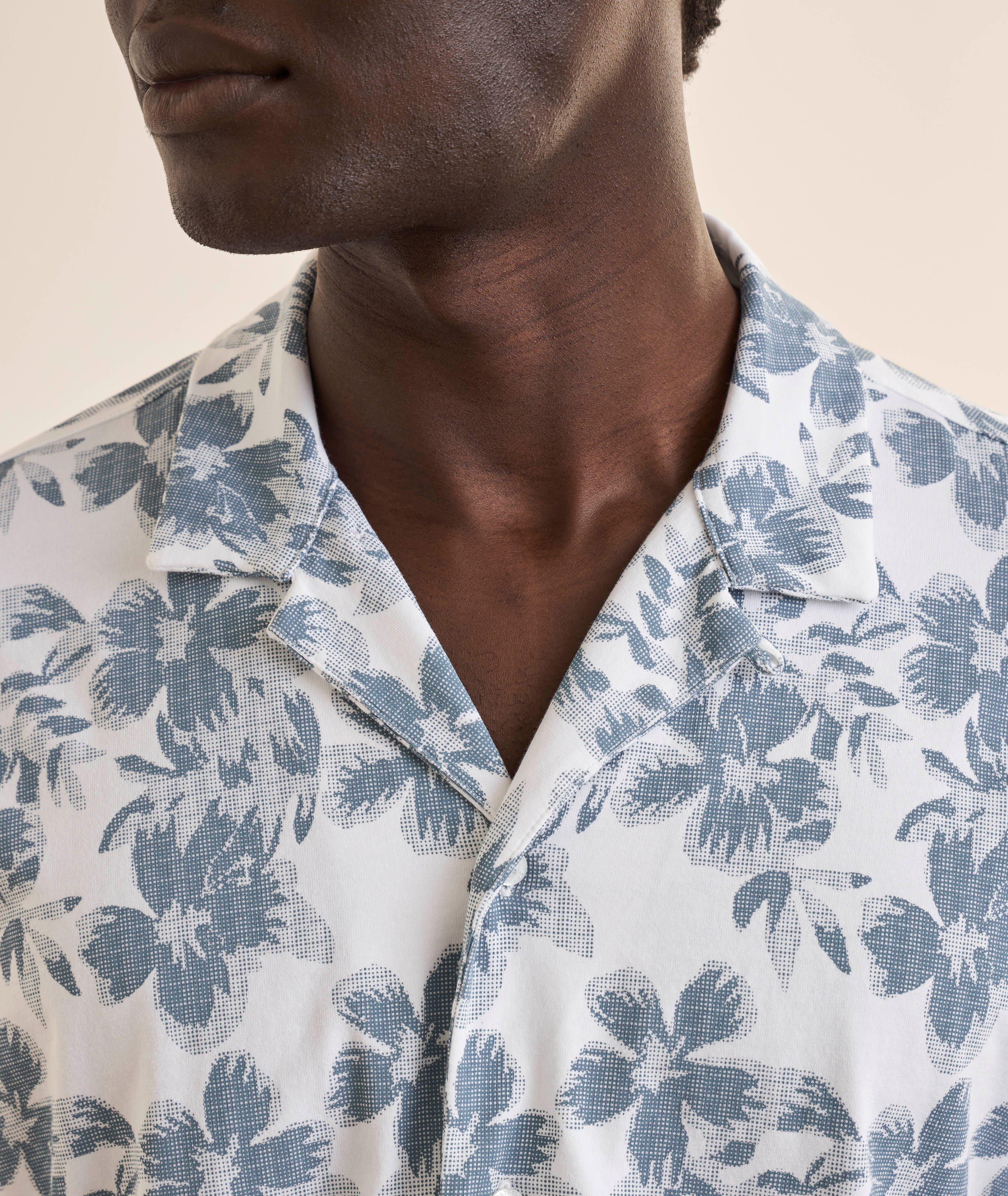 Floral Stretch-Pima Camp Shirt  image 3