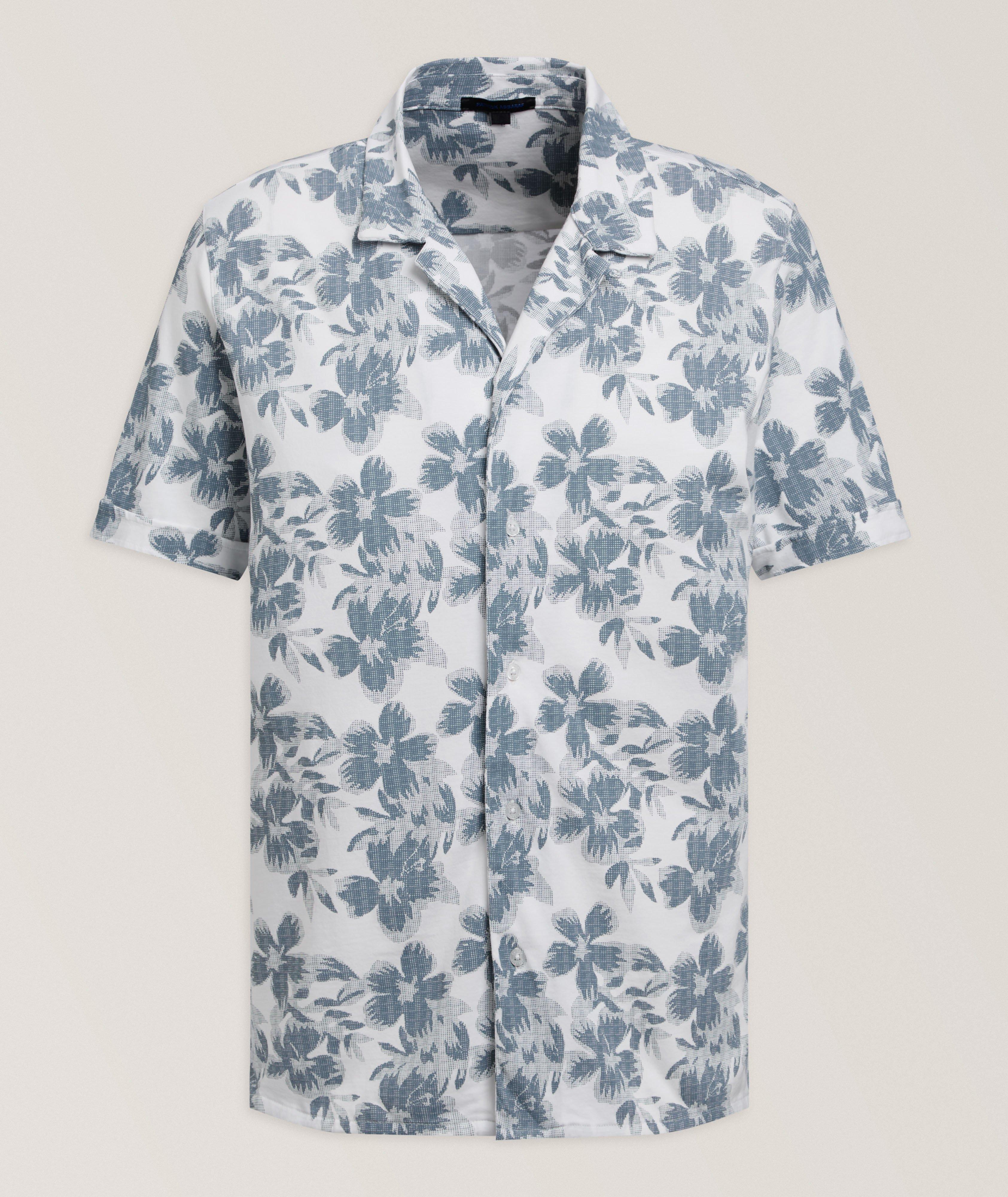 Floral Stretch-Pima Camp Shirt  image 0