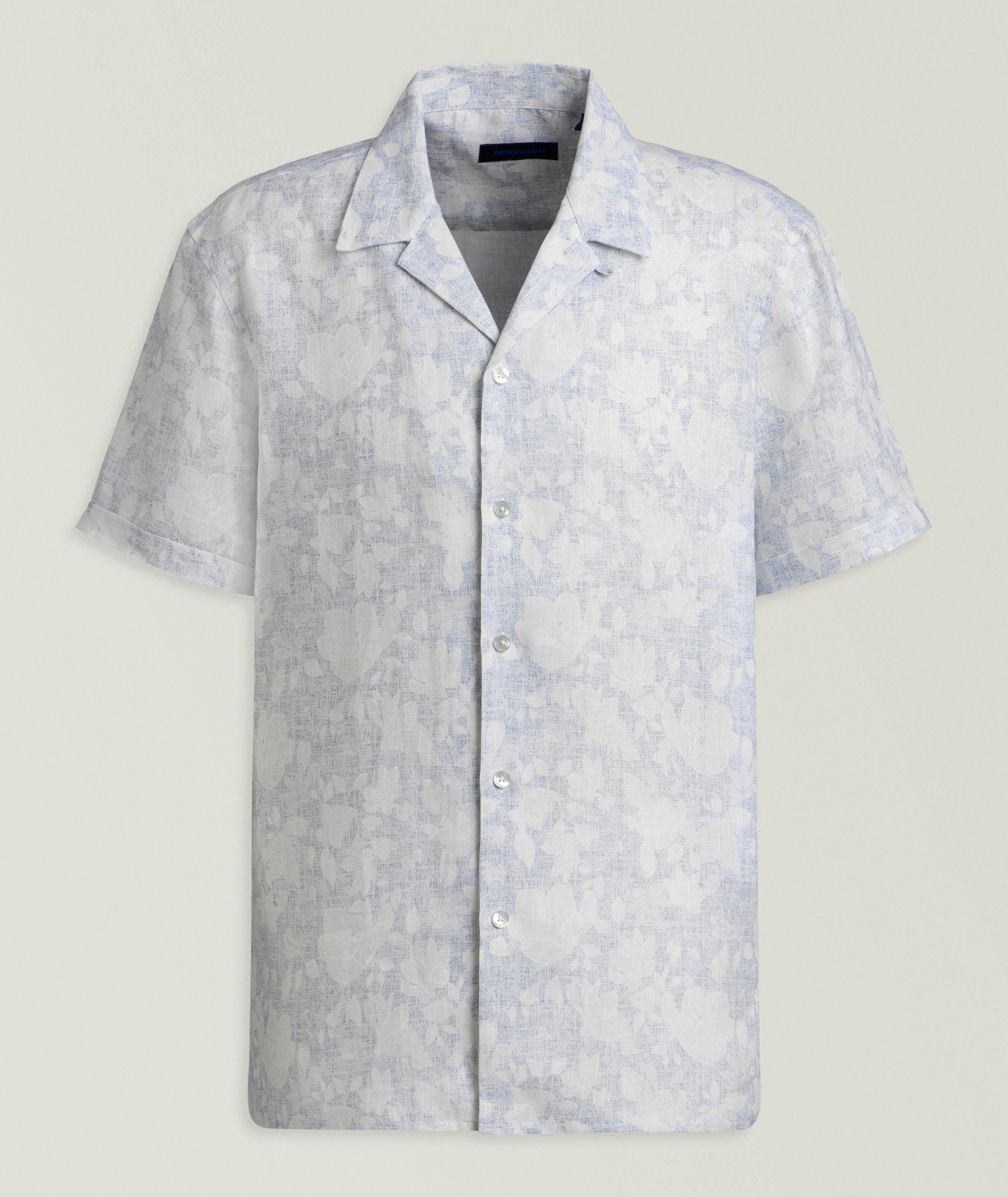 Floral Linen Camp Shirt image 0