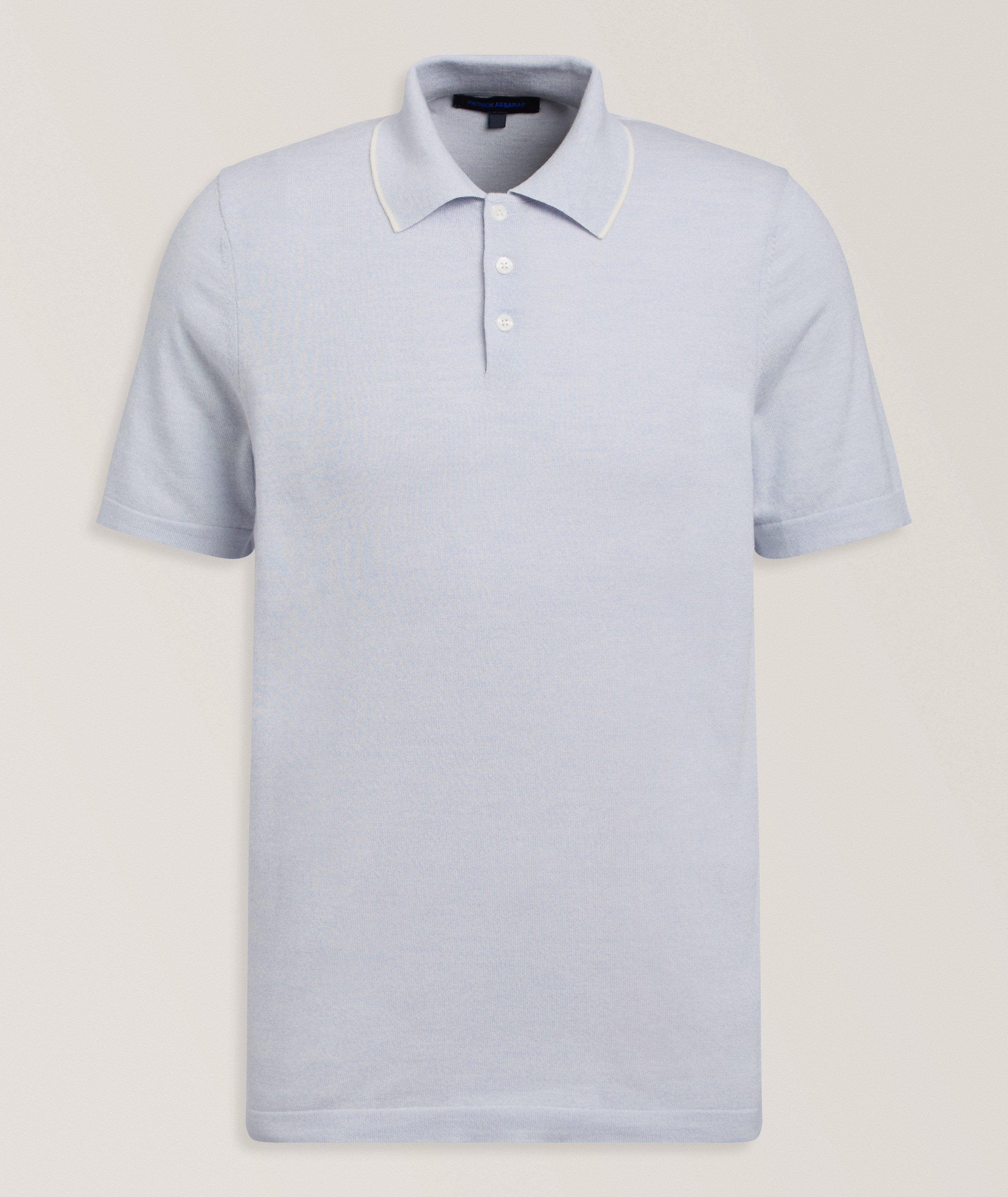 Cotton-Blend Tipped Polo  image 0