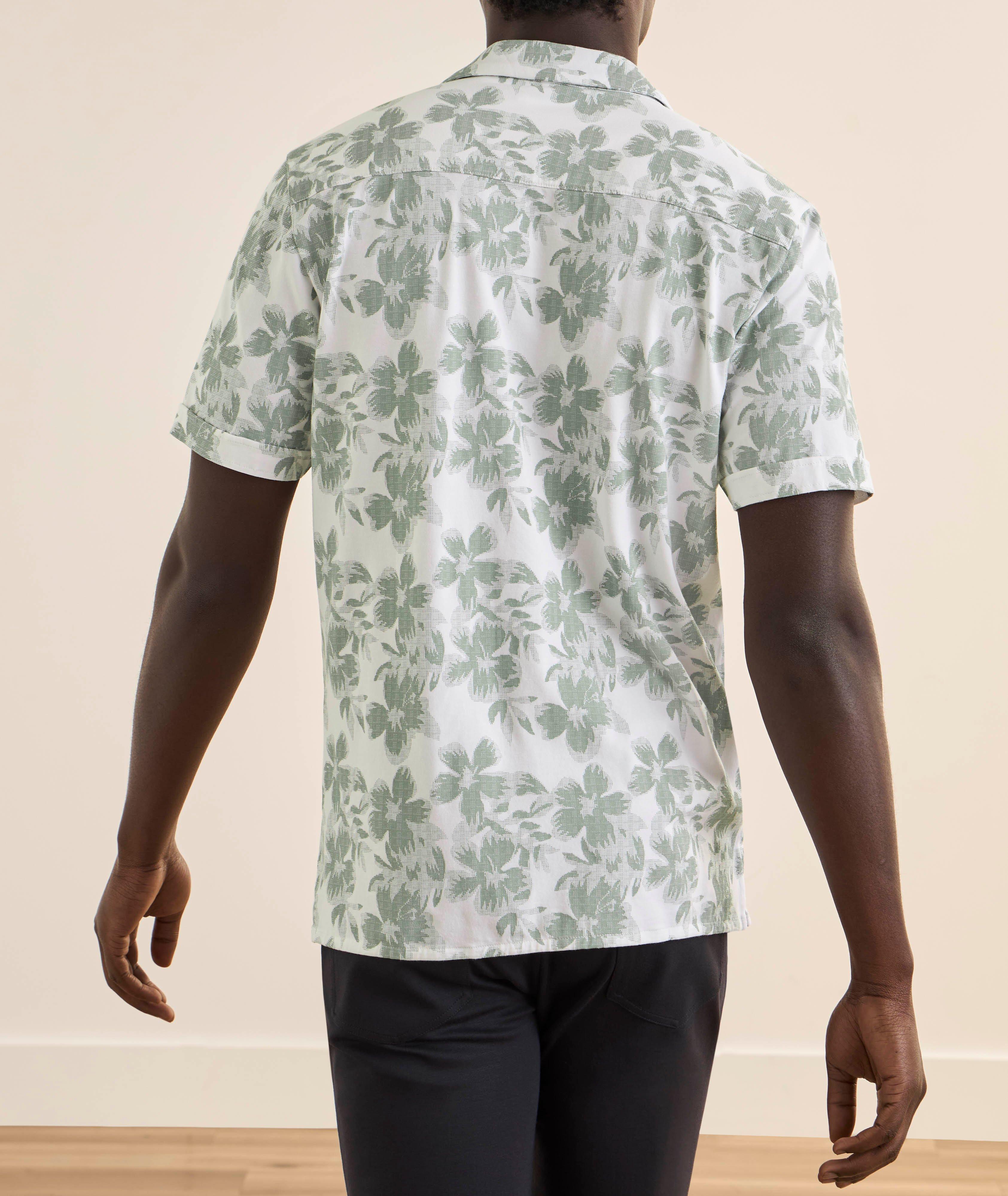 Floral Stretch-Pima Cotton Camp Shirt  image 2