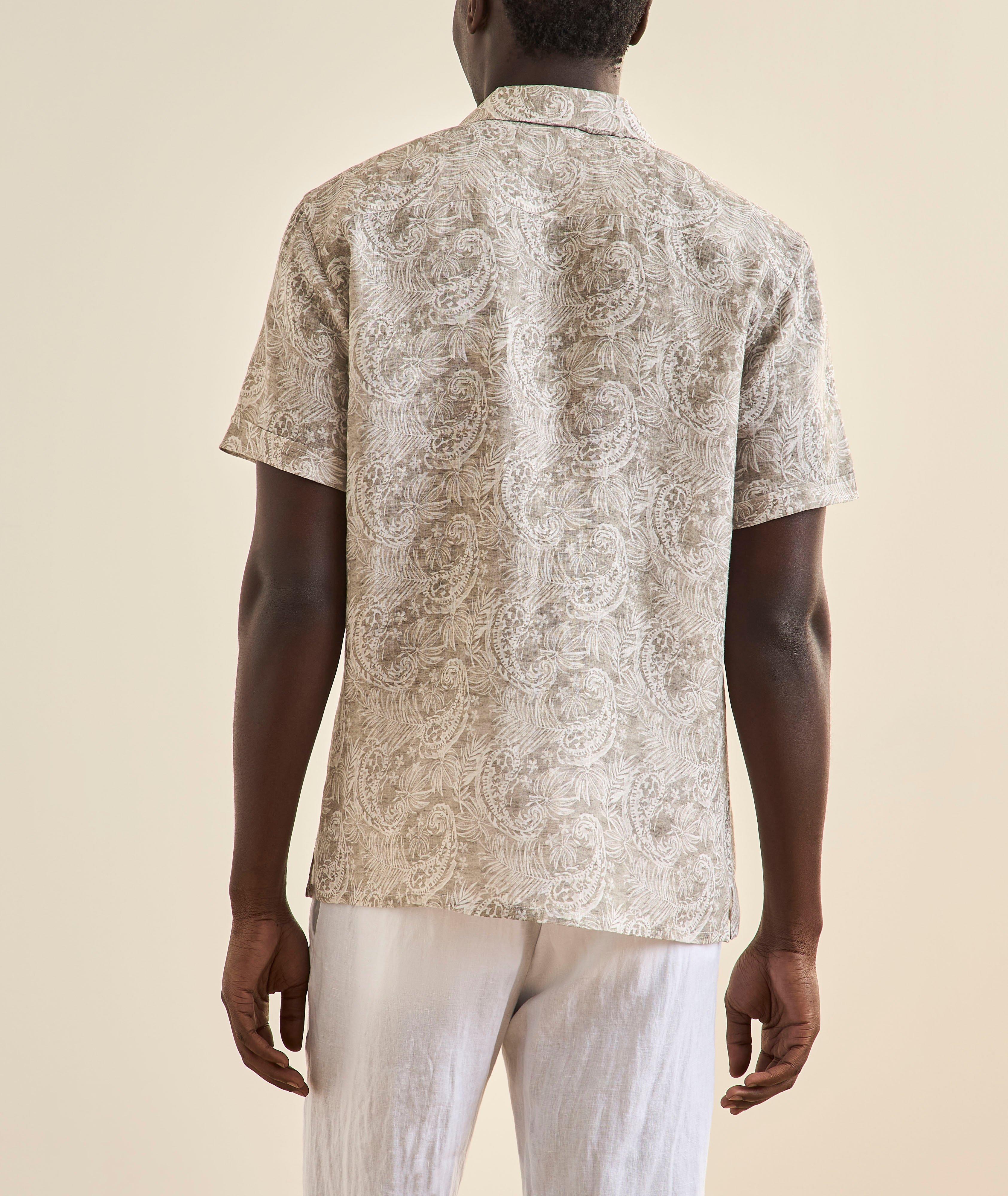 Chemise camp lin paisley floral image 2