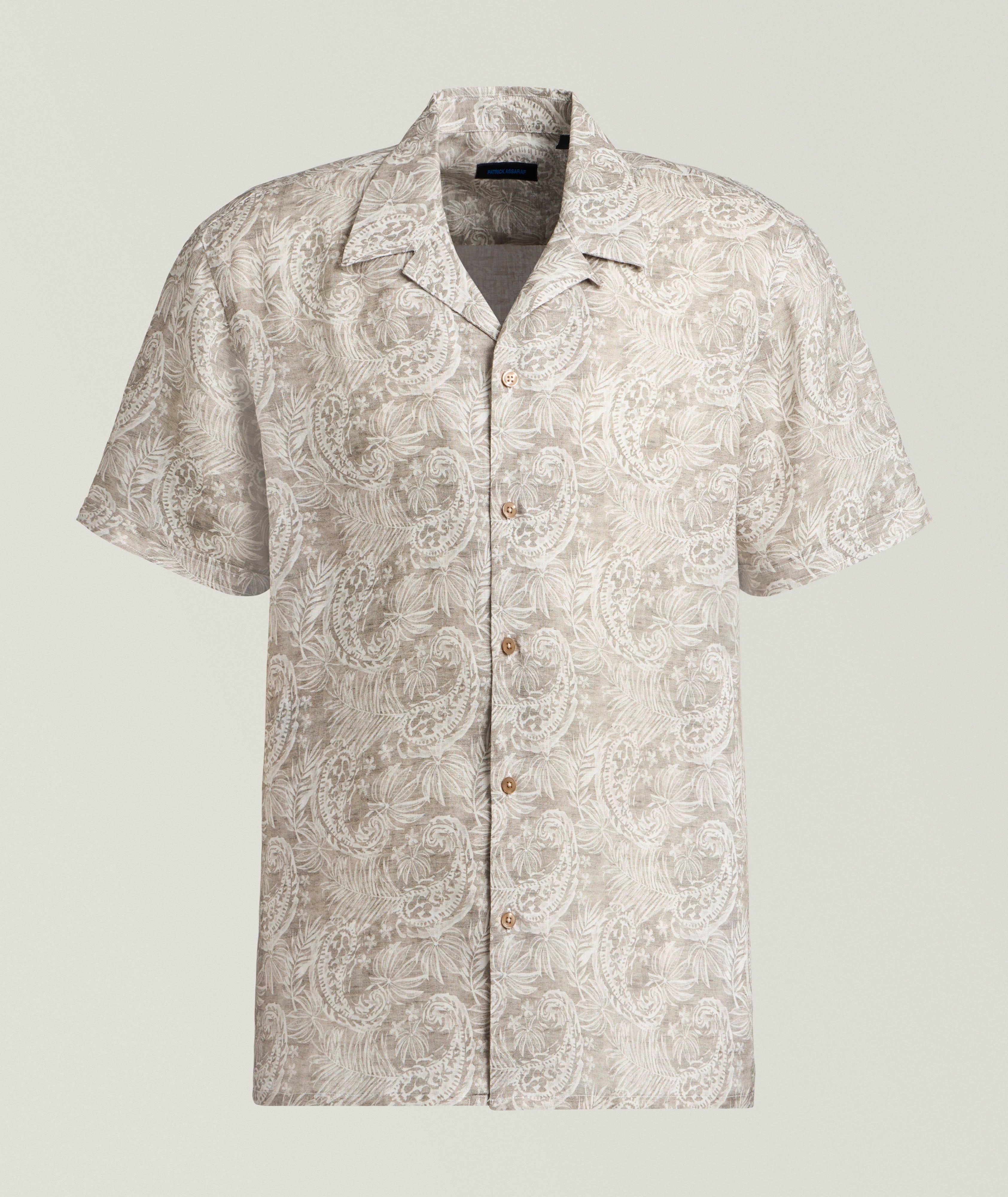 Chemise camp lin paisley floral image 0