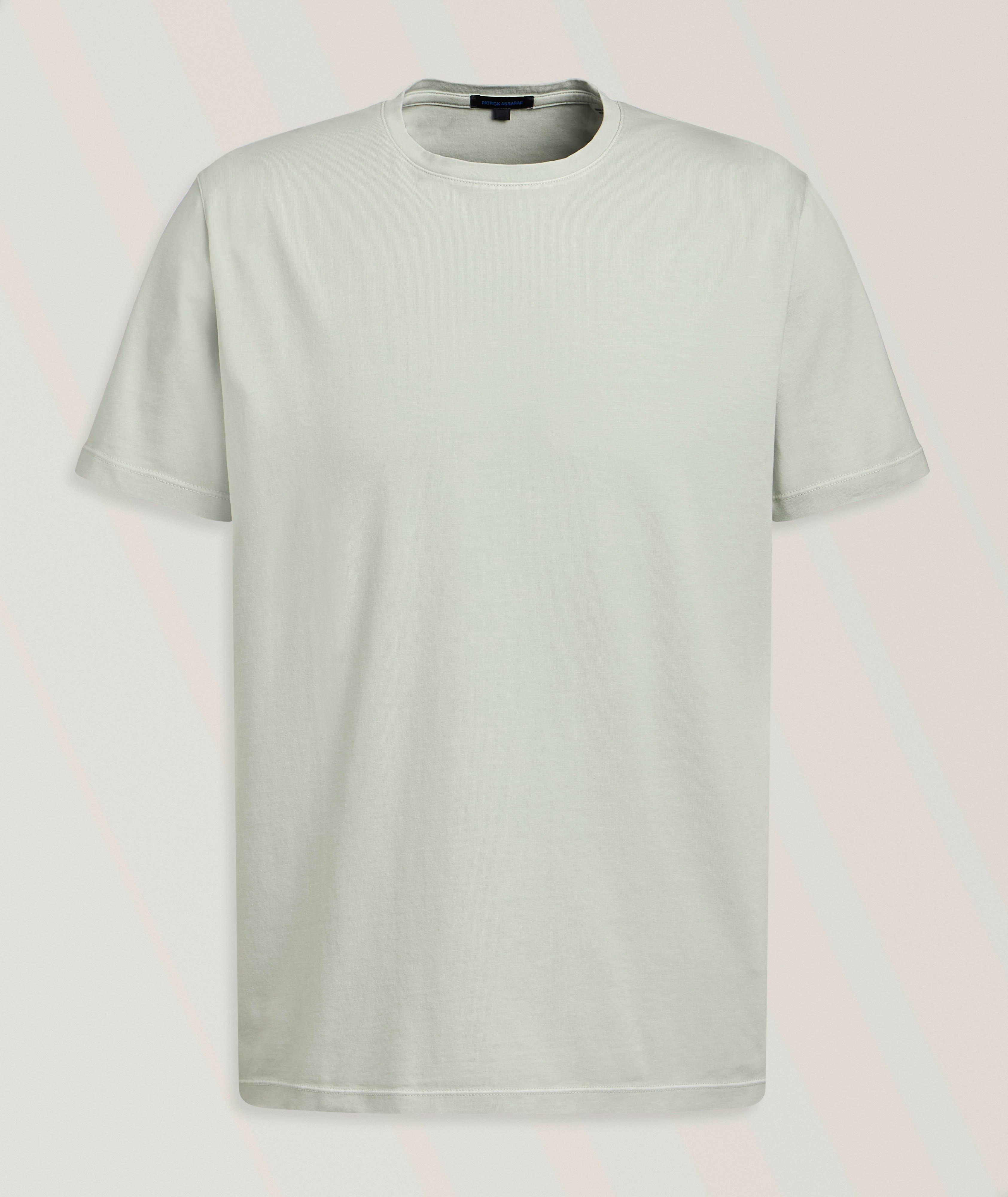 Patrick Assaraf Vintage Wash Pima Cotton-Blend T-Shirt