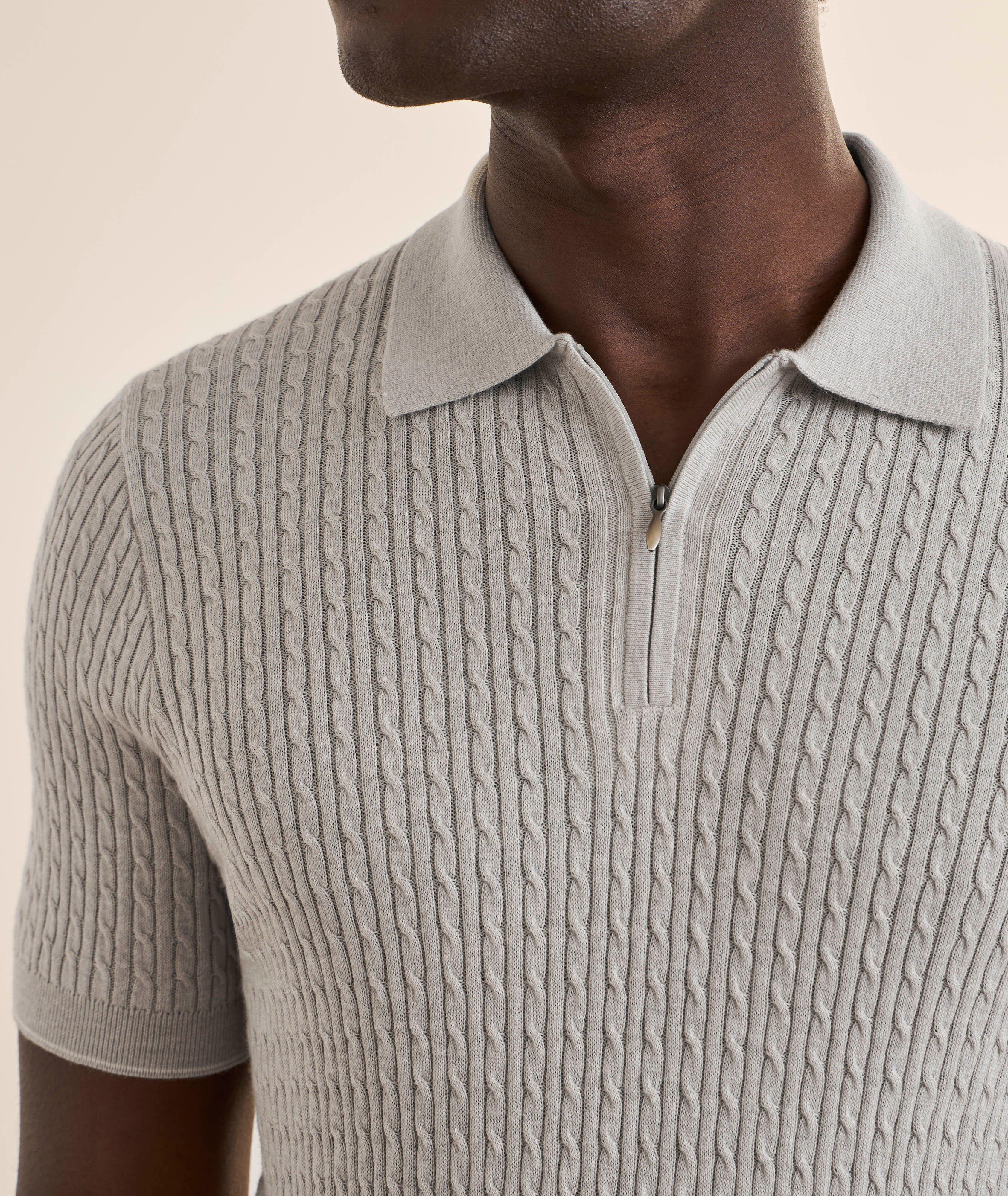 Baby Cable Knit Quarter-Zip Polo image 3